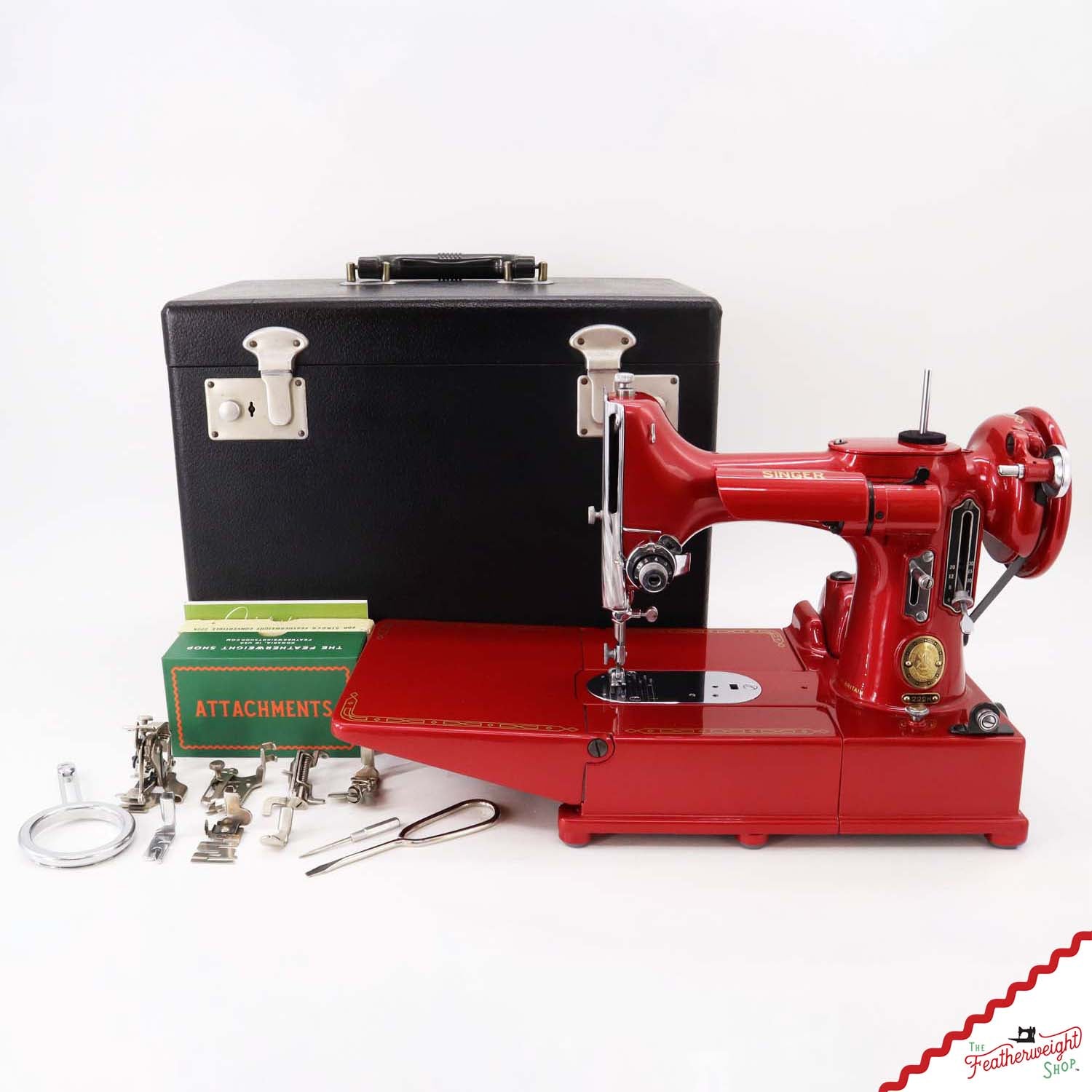 Singer Featherweight 222K - EJ2672** - Fully Restored in Candy Apple Red