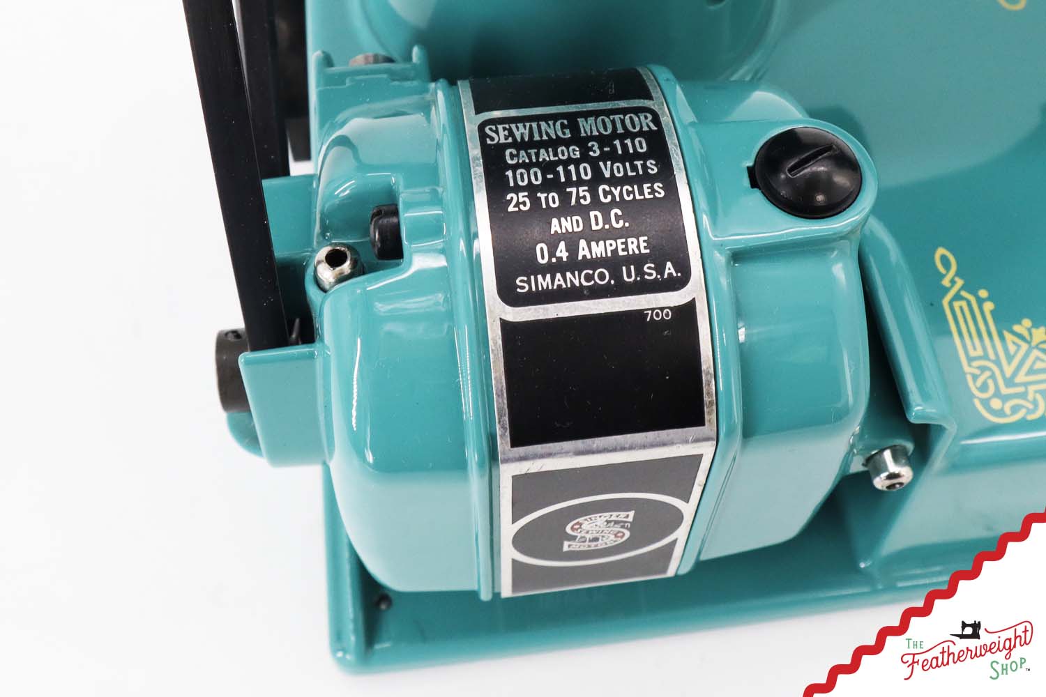 Singer Featherweight 221, AE079*** - Fully Restored in Lagoon