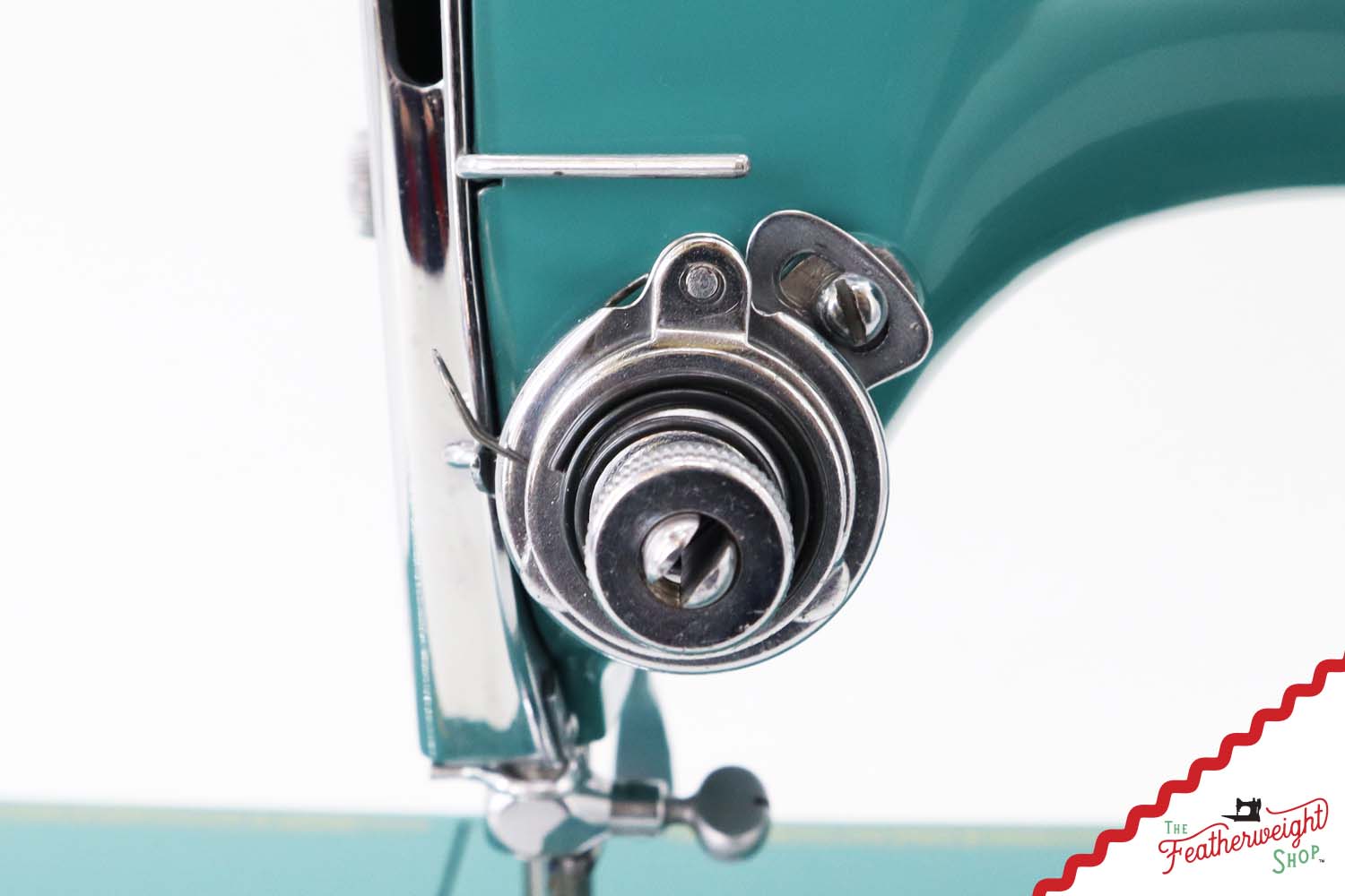 Singer Featherweight 221, AE079*** - Fully Restored in Lagoon