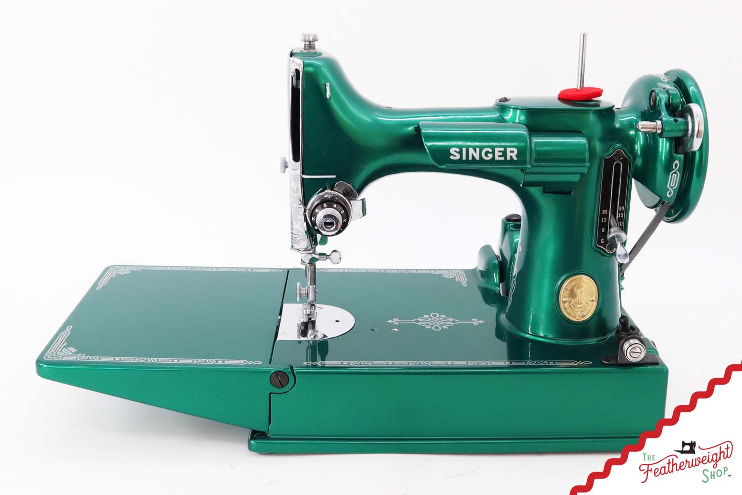 Singer Featherweight 221 AG988*** - Fully Restored in Emerald Green
