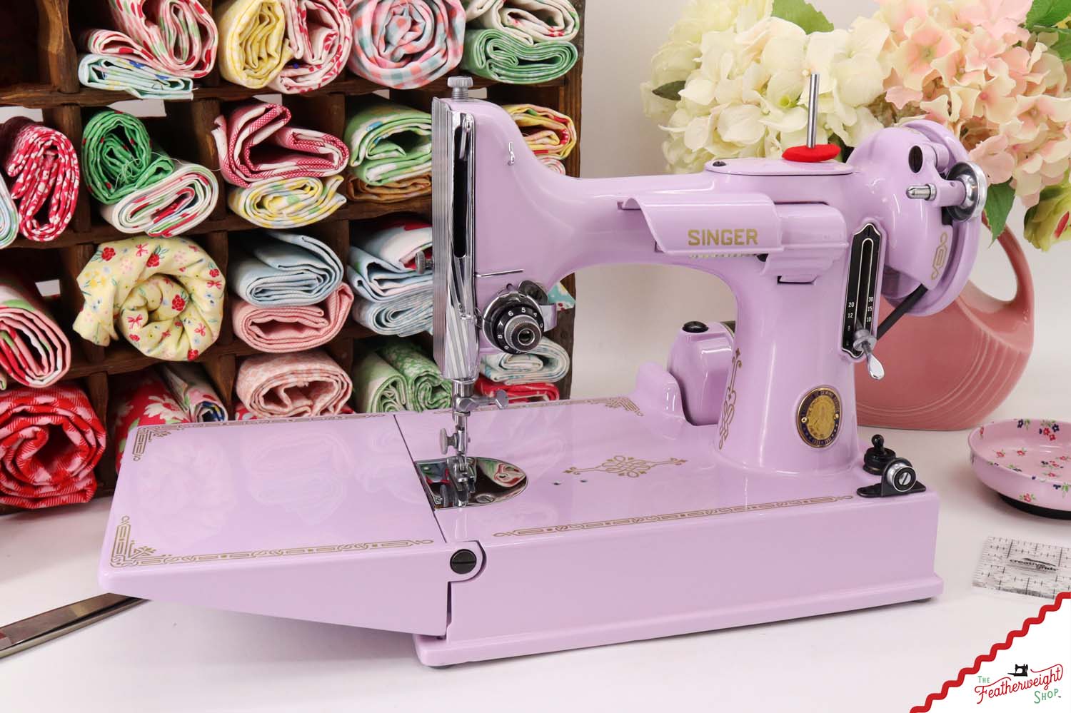 Singer Featherweight 221, Centennial - AJ909*** - Fully Restored in Wisteria
