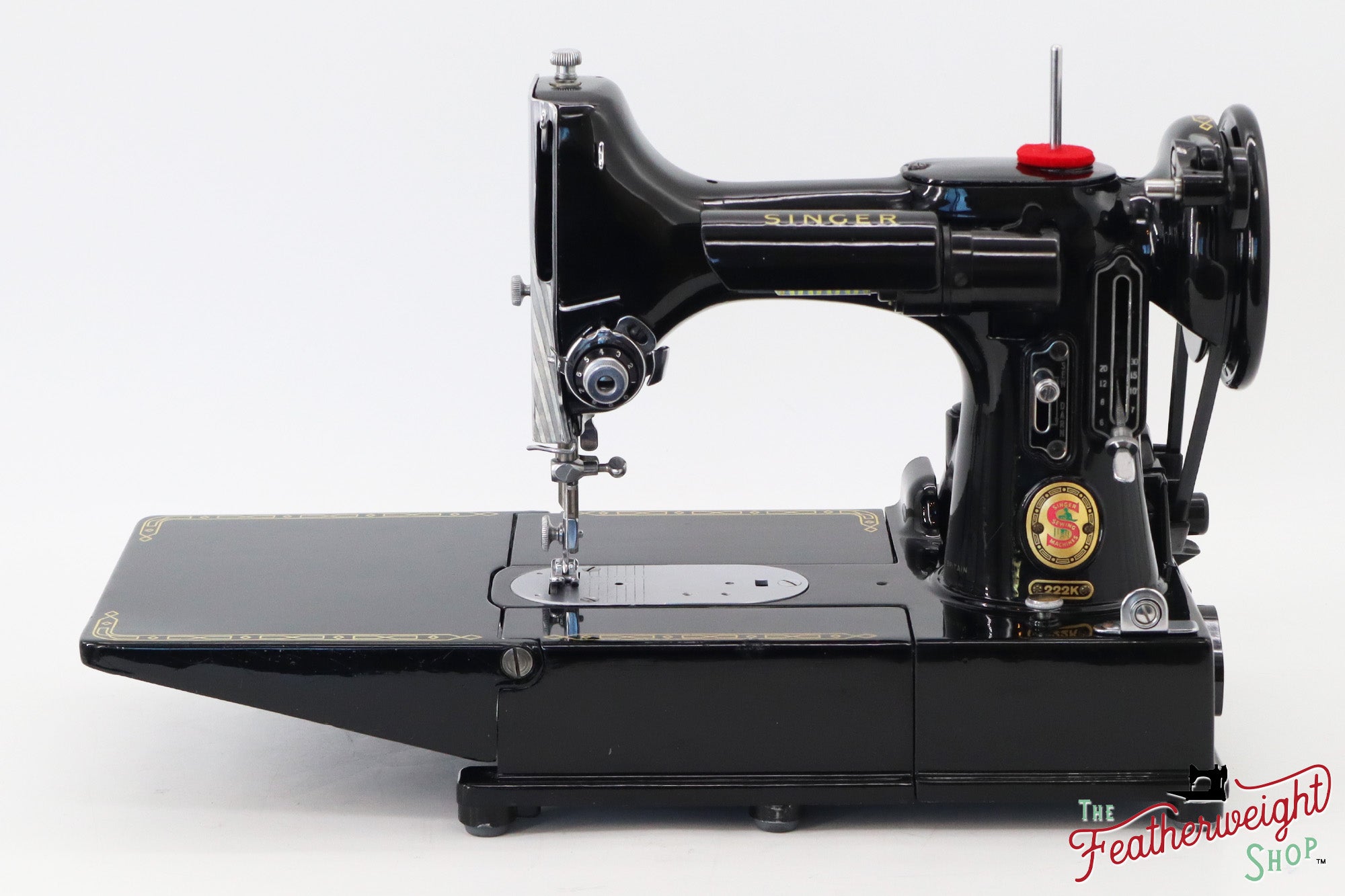 Singer Featherweight 222K Sewing Machine, Red 'S' - ES353*** - 1961