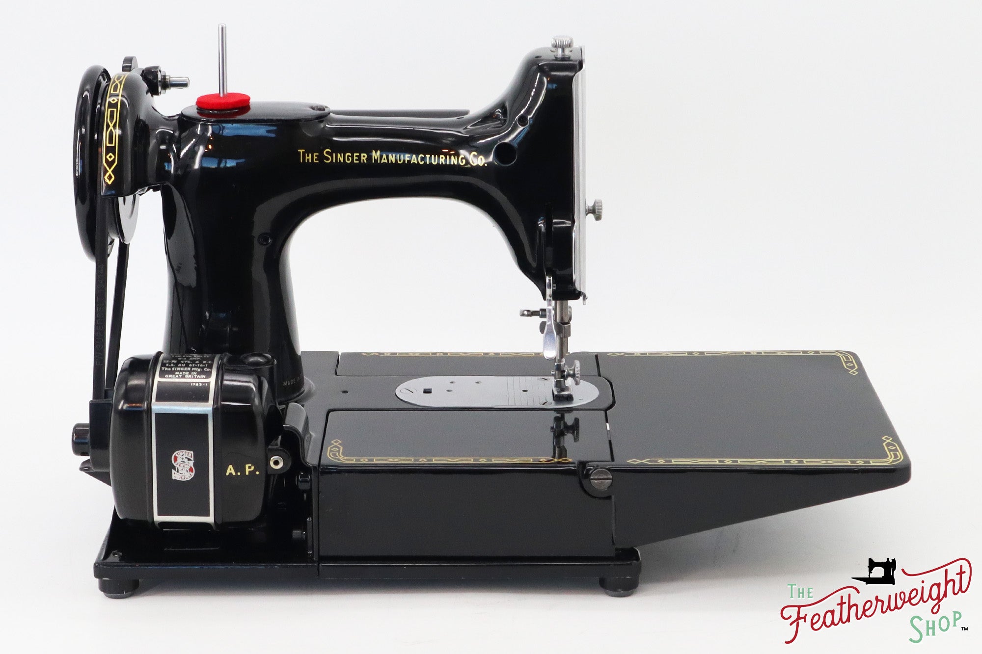 Singer Featherweight 222K Sewing Machine, Red 'S' - ES353*** - 1961