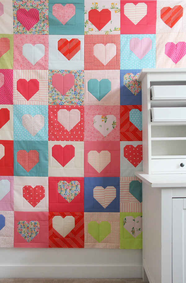 PATTERN, Box of Hearts Quilt by Cluck Cluck Sew