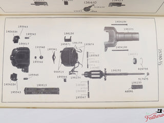 Load image into Gallery viewer, List of Parts Book, Singer 301, 1955 (Vintage Original) - RARE
