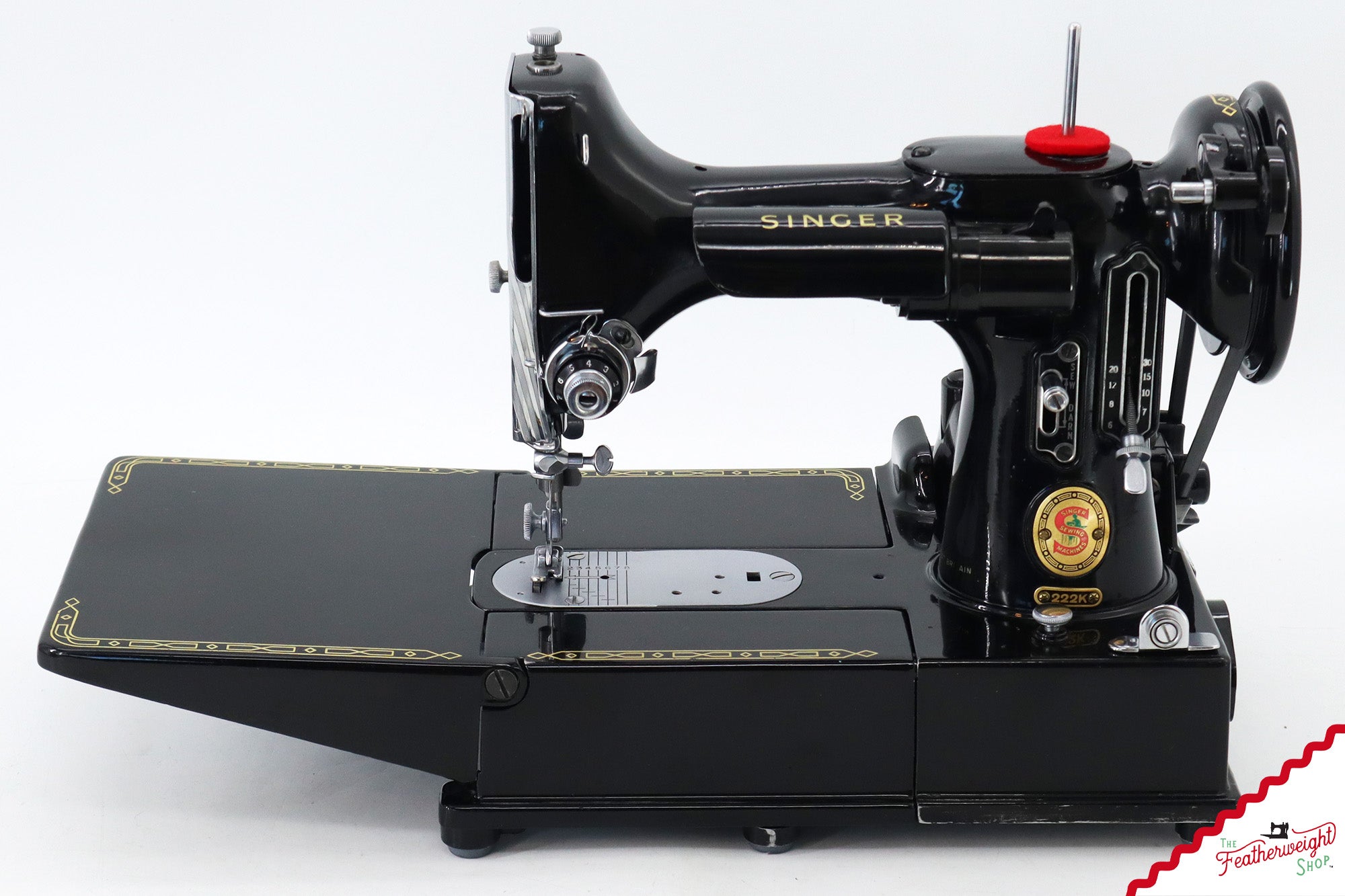 Singer Featherweight 222K Sewing Machine, Red 'S' - ES1670** - 1960