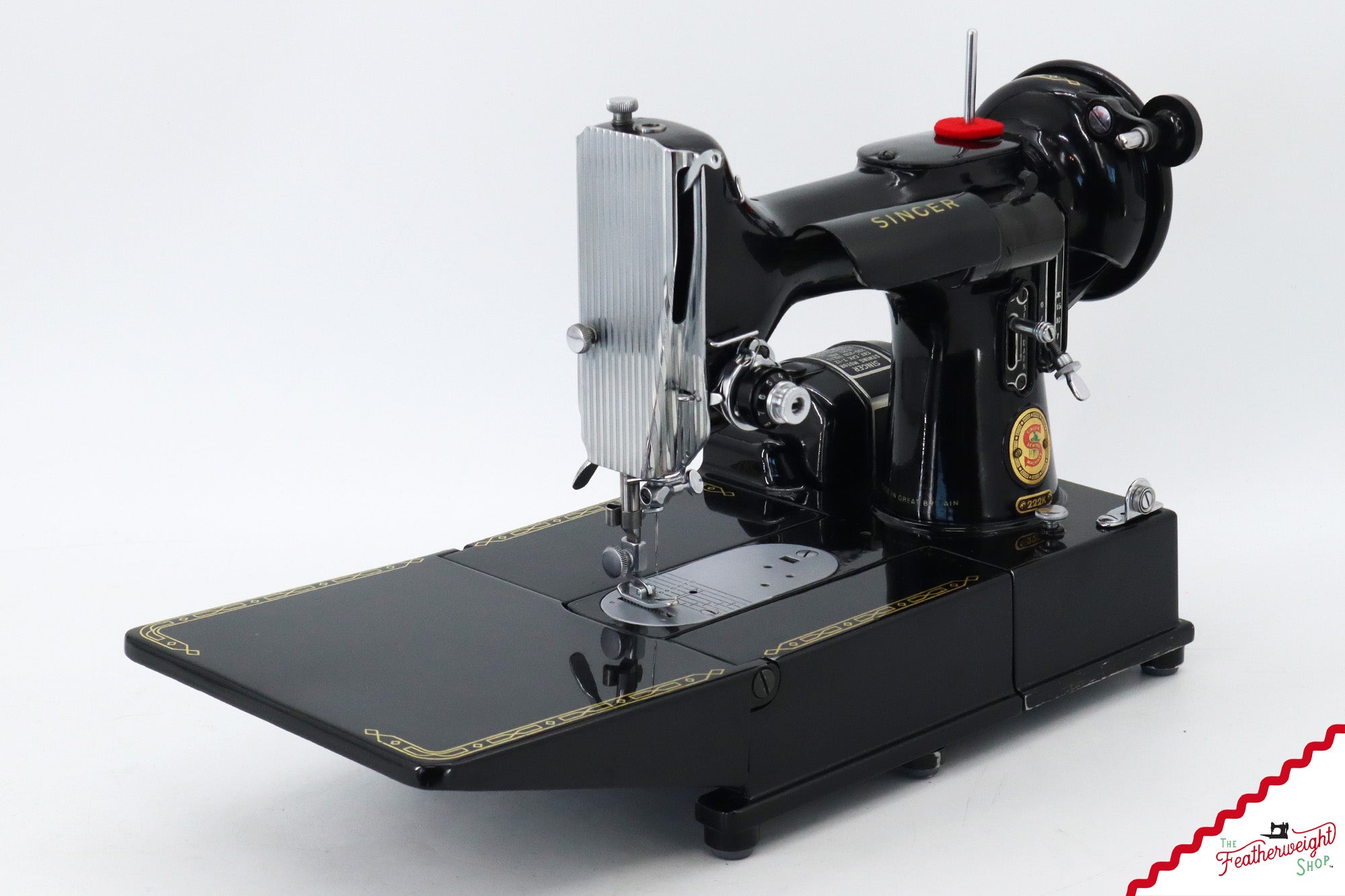 Singer Featherweight 222K Sewing Machine, Red 'S' - ES1670** - 1960