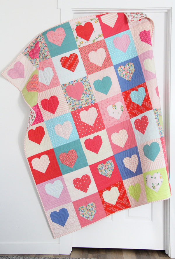 PATTERN, Box of Hearts Quilt by Cluck Cluck Sew