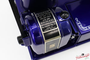 Singer Featherweight 222K Red 'S' - EP7595** - Fully Restored in Cobalt Blue