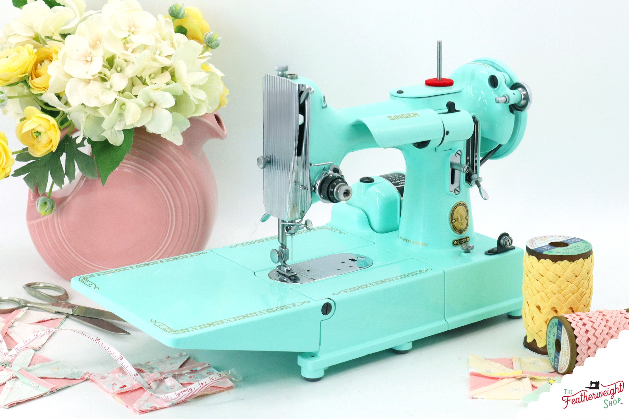 Singer Featherweight 222K - EJ22586* - Fully Restored in Jenny Blue