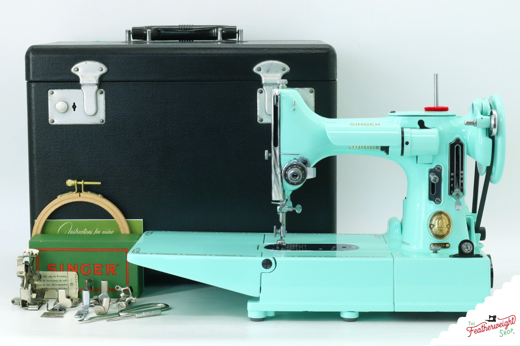 Singer Featherweight 222K - EJ22586* - Fully Restored in Jenny Blue