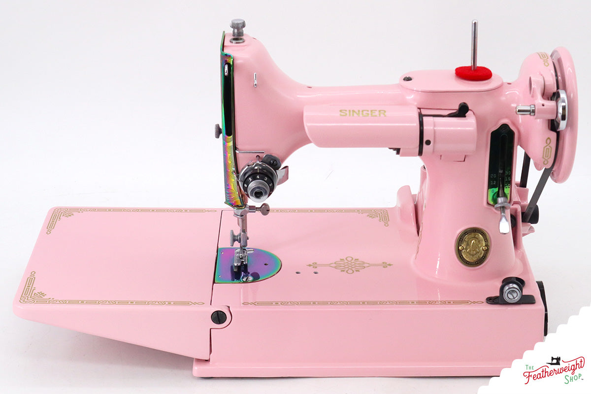 Singer Featherweight 221, EH133*** - Fully Restored in Pink Frosting