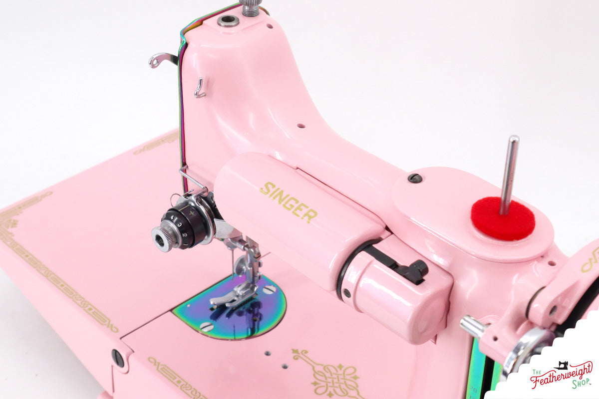 Singer Featherweight 221, EH133*** - Fully Restored in Pink Frosting