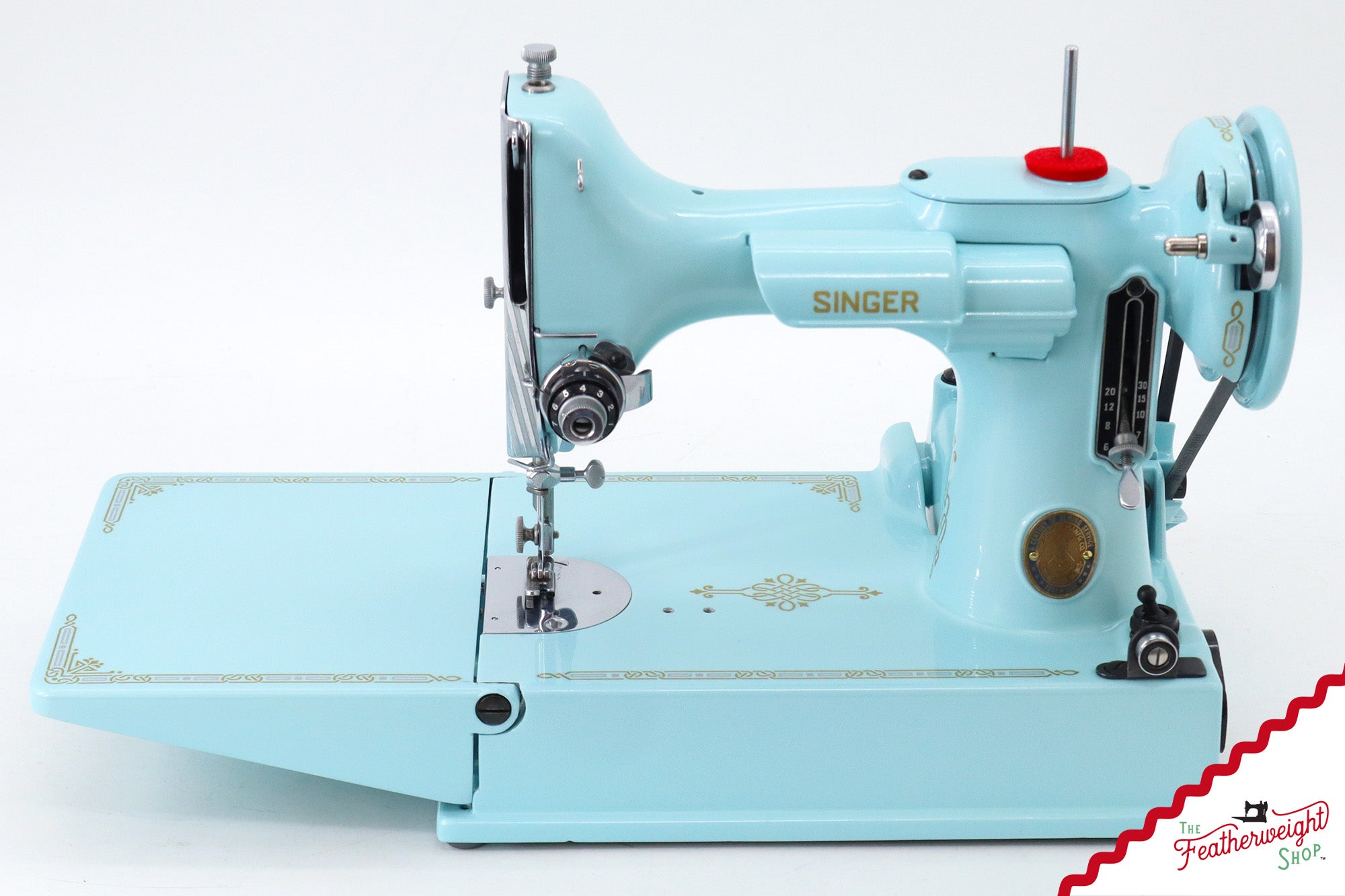 Singer Featherweight 221 - AK102*** - Fully Restored in Snowflake Blue