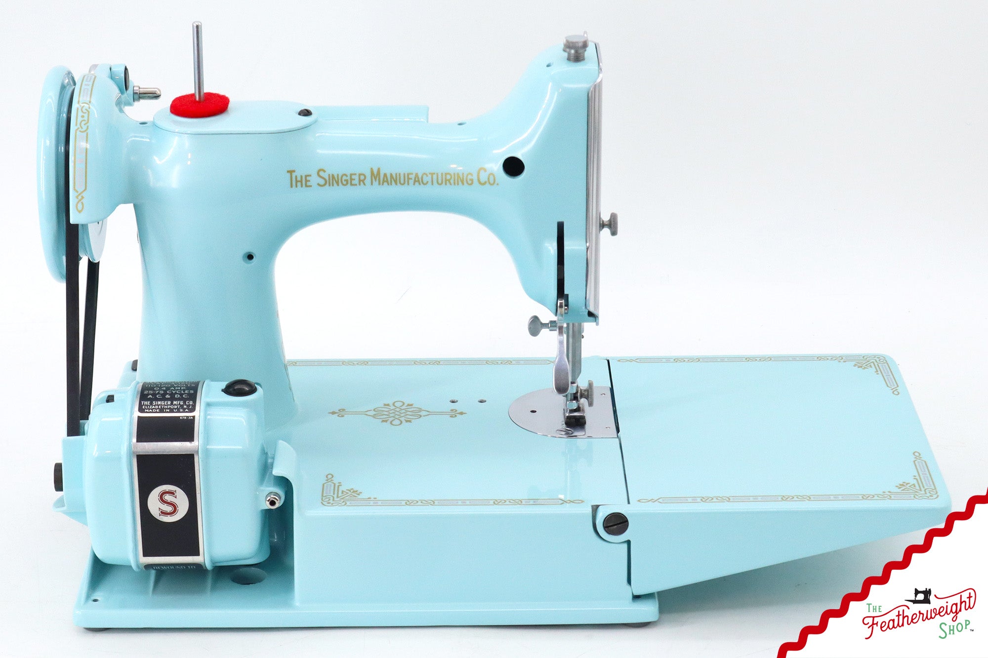 Singer Featherweight 221 - AK102*** - Fully Restored in Snowflake Blue