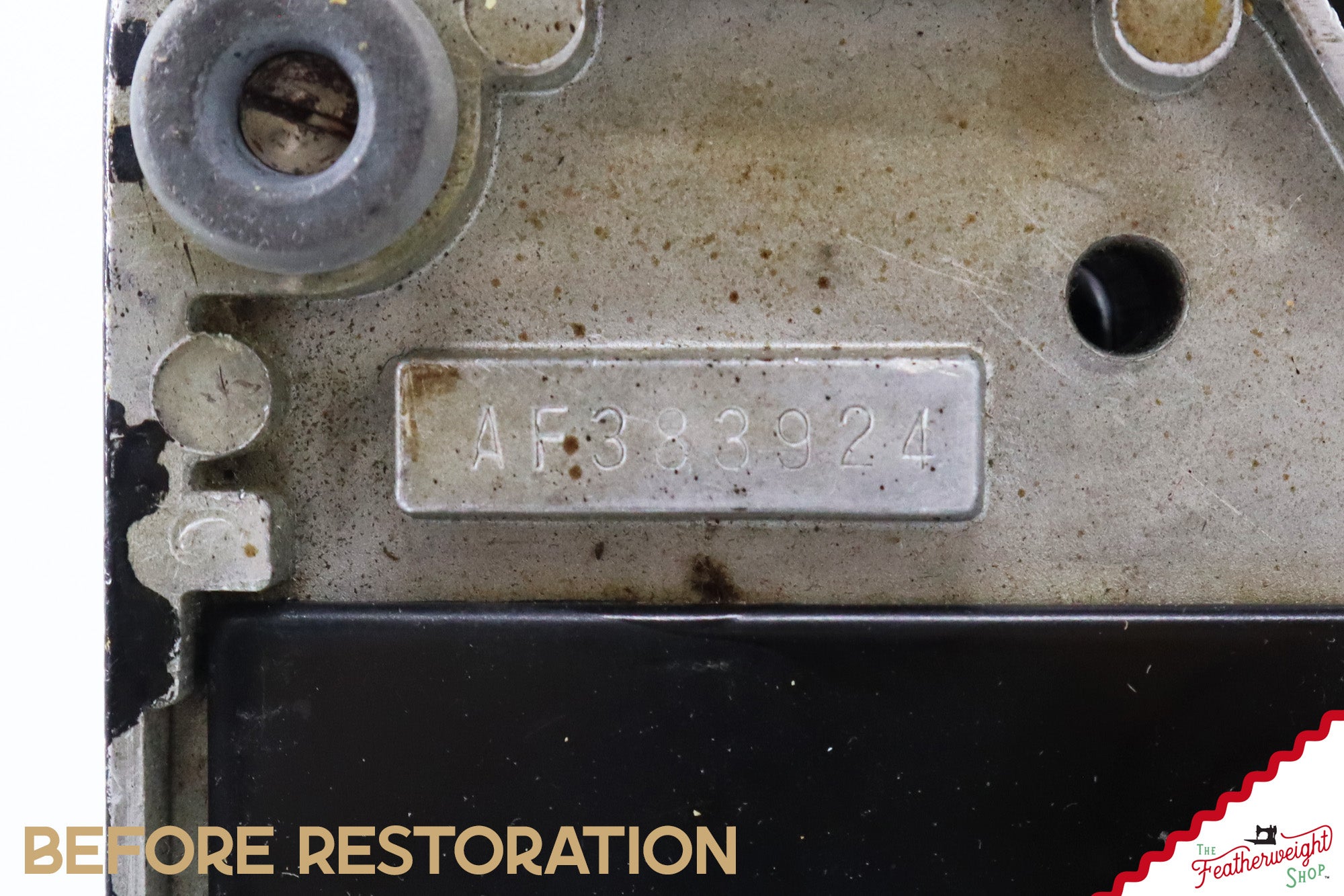 Singer Featherweight Top Decal 221 Fully Restored in Brandywine, AF383924 - SCARCE