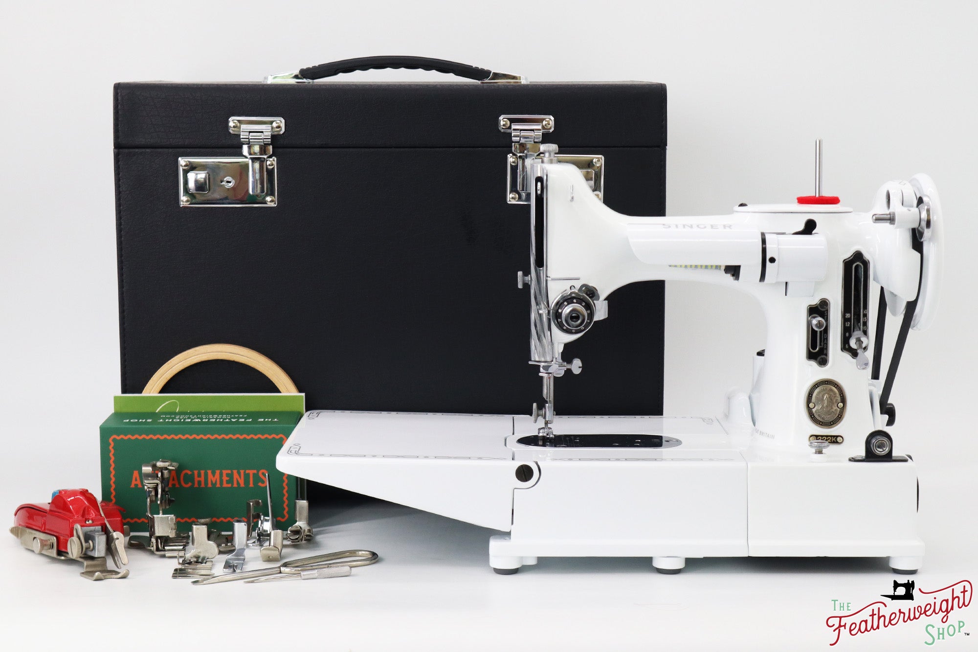 Singer Featherweight 222K - EJ915*** - Fully Restored in White
