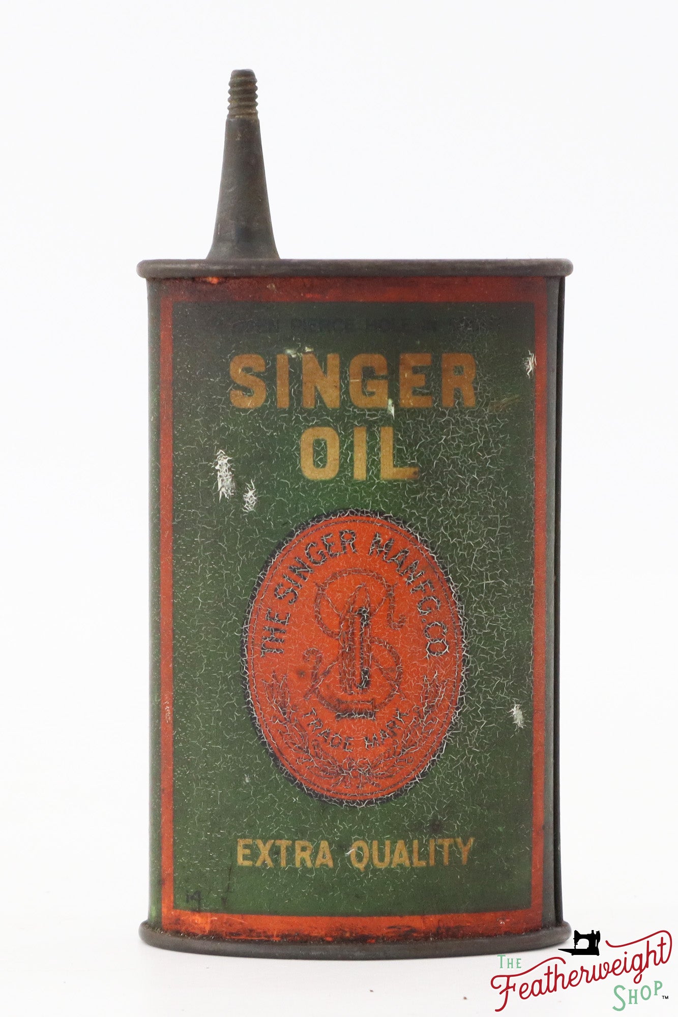 Oil Can, Extra Quality Large Logo - Singer (Vintage Original)