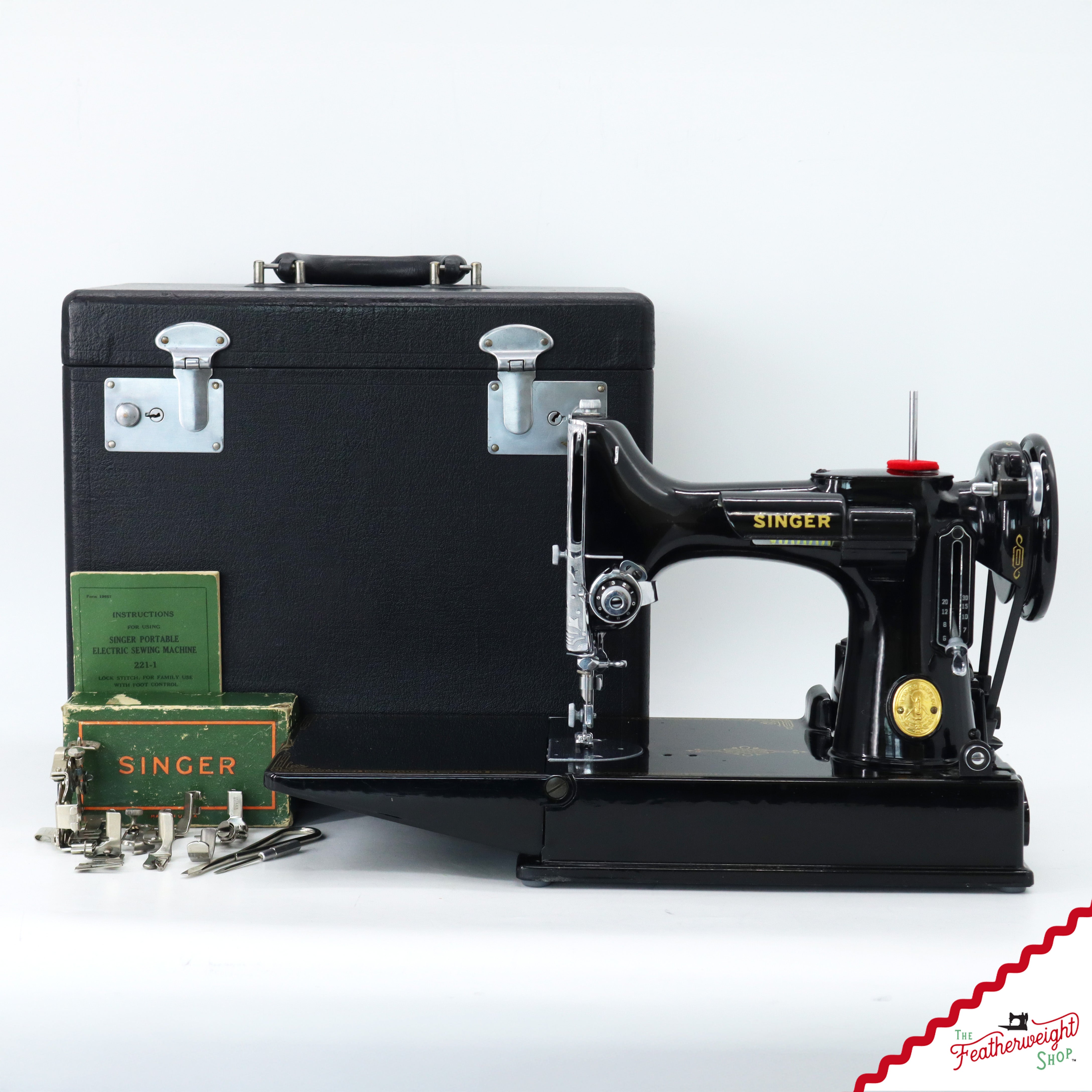 Singer Featherweight 221 Sewing Machine, AG974*** - 1947