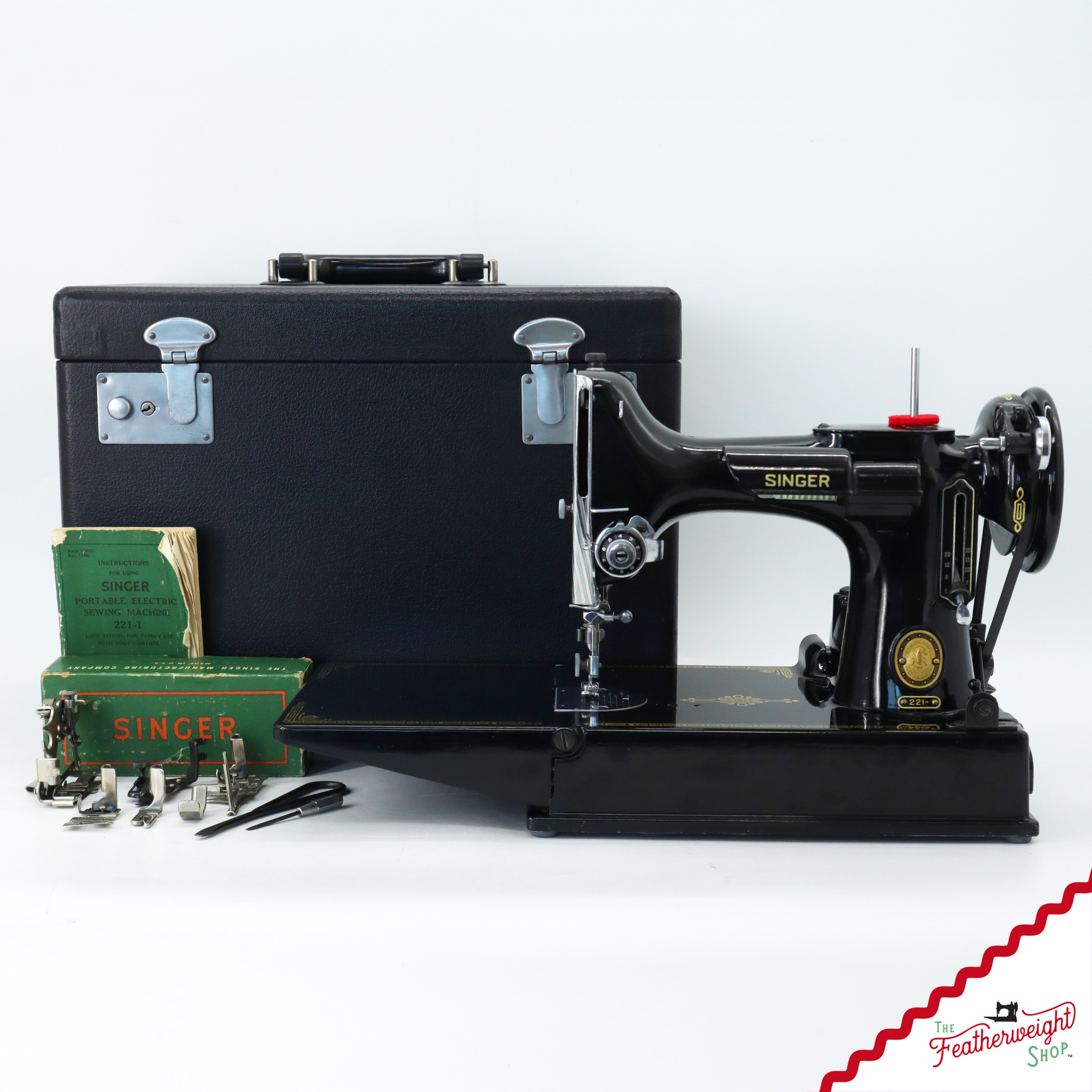 Singer Featherweight 221 Sewing Machine, AL5672** - 1953