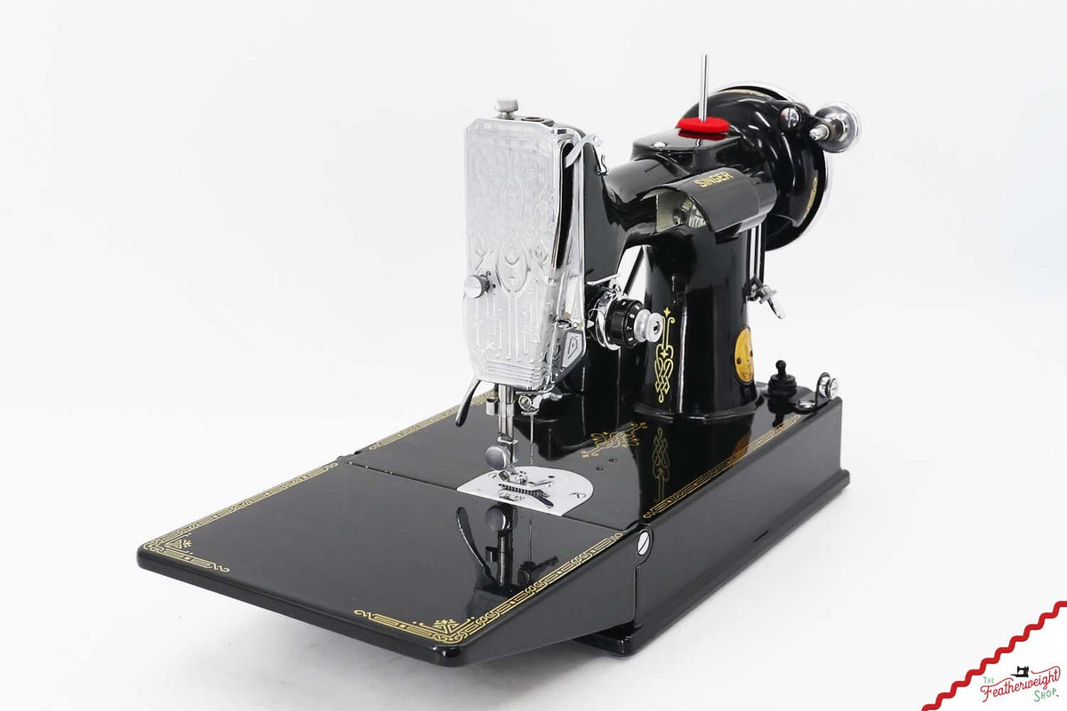 Singer Featherweight 221 Sewing Machine, AF374*** - Corduroy Insert - RARE