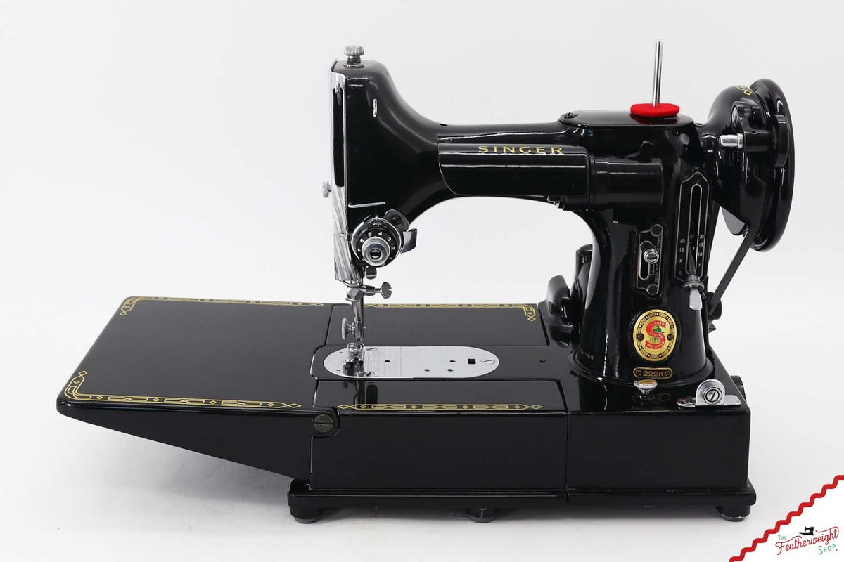 Singer Featherweight 222K Sewing Machine, Red 'S' - ER31657* - 1960