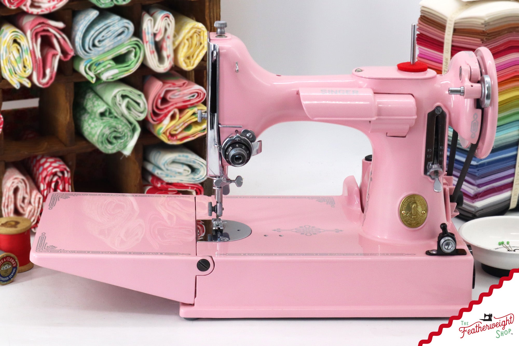 Singer Featherweight 221K - EE4528** - Fully Restored in Pink Frosting