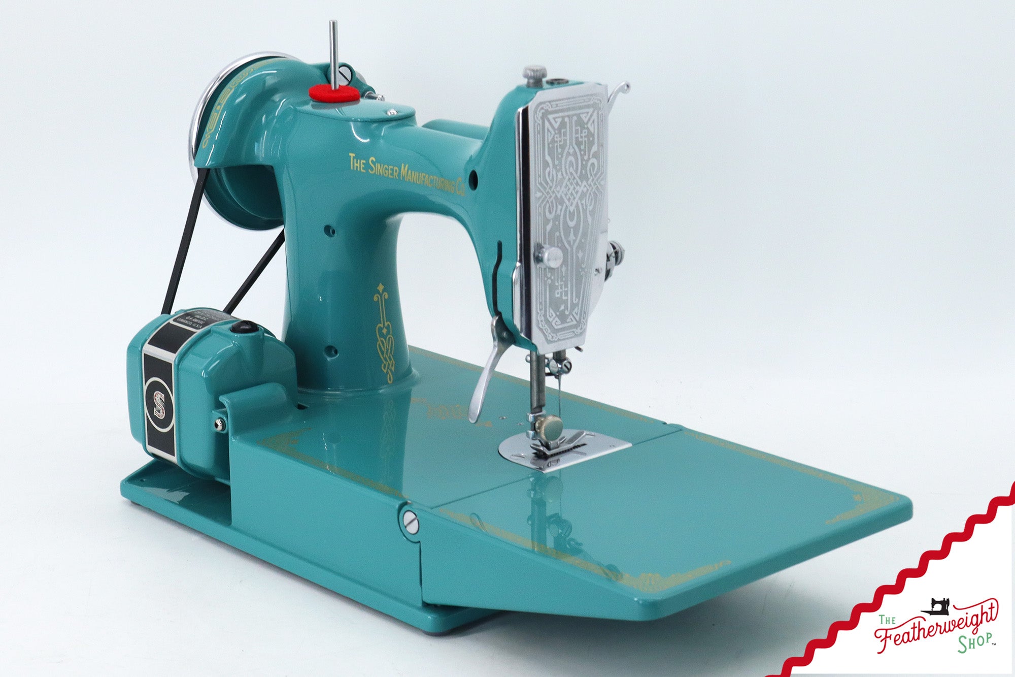 Singer Featherweight 221, AD938*** - Fully Restored in Lagoon