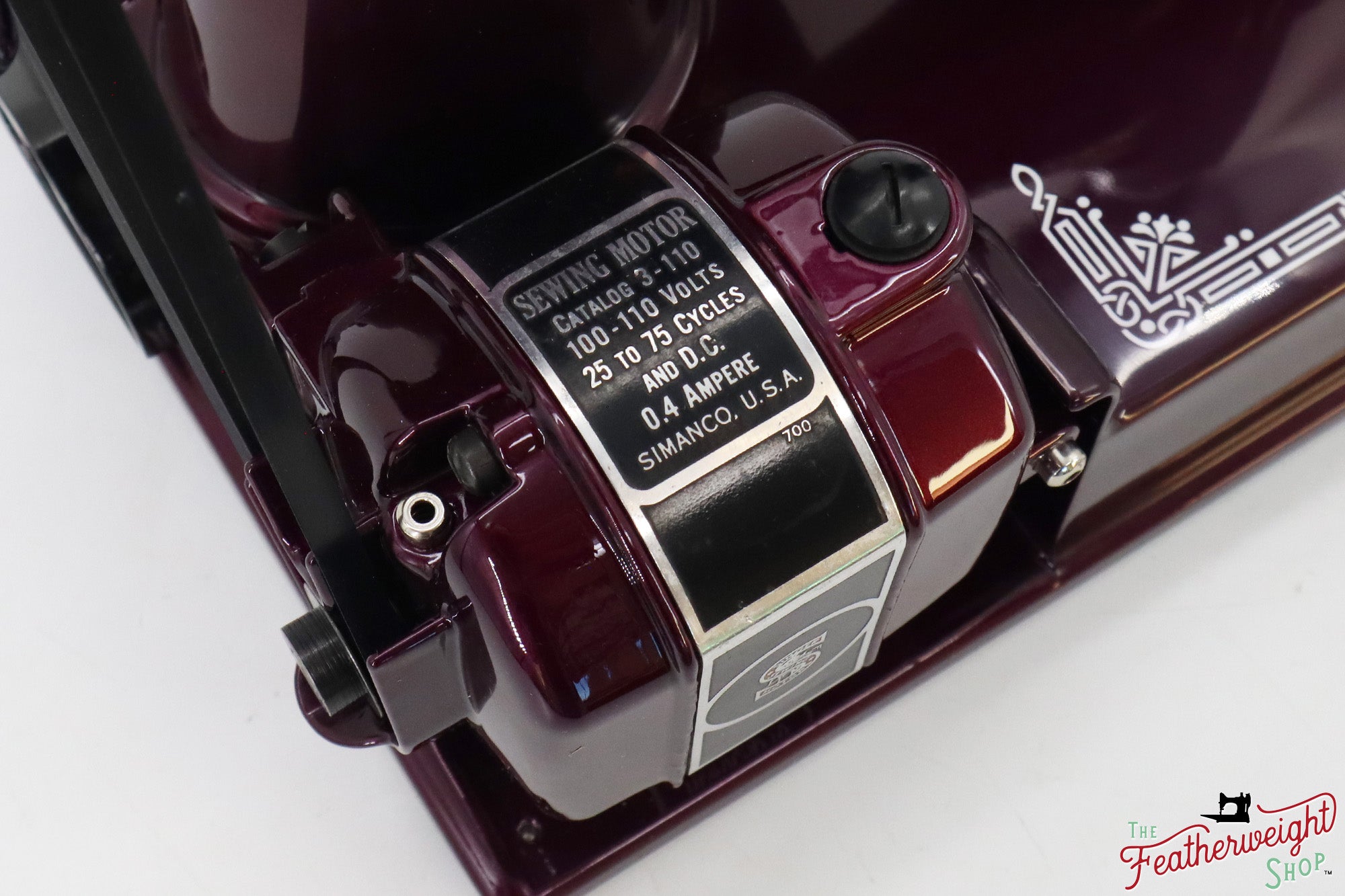 Singer Featherweight 221, AF867*** - Fully Restored in Star Garnet