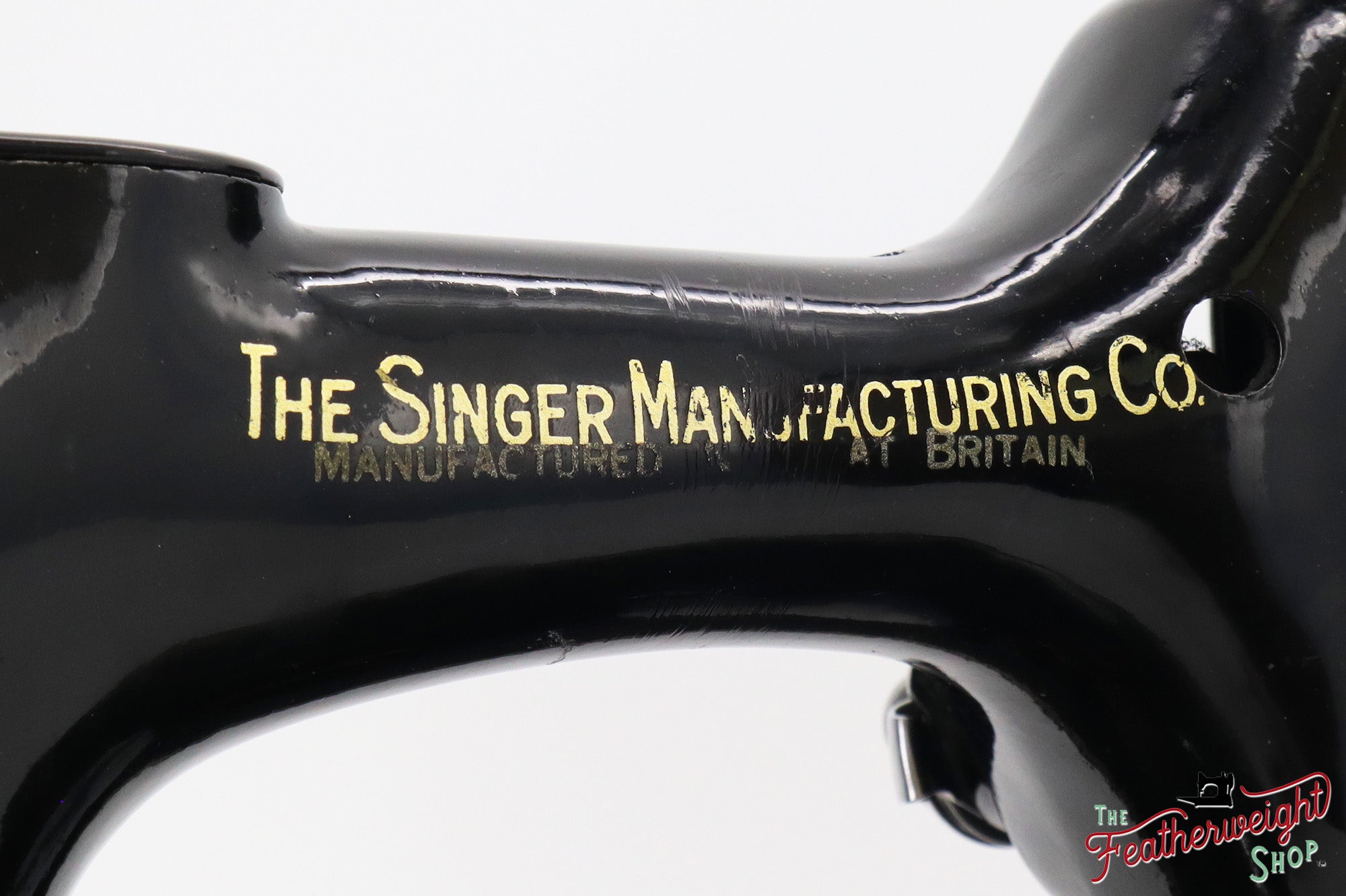 Singer Featherweight 221K, EG348***, RARE Great Britain Decal