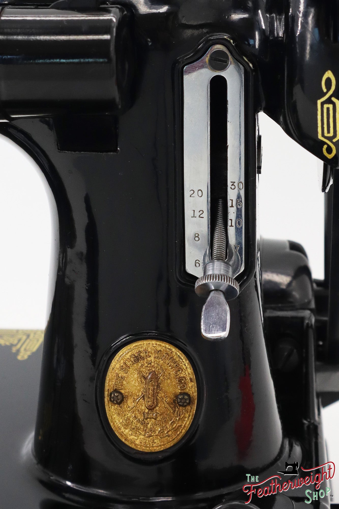 Singer Featherweight 221K, EG348***, RARE Great Britain Decal