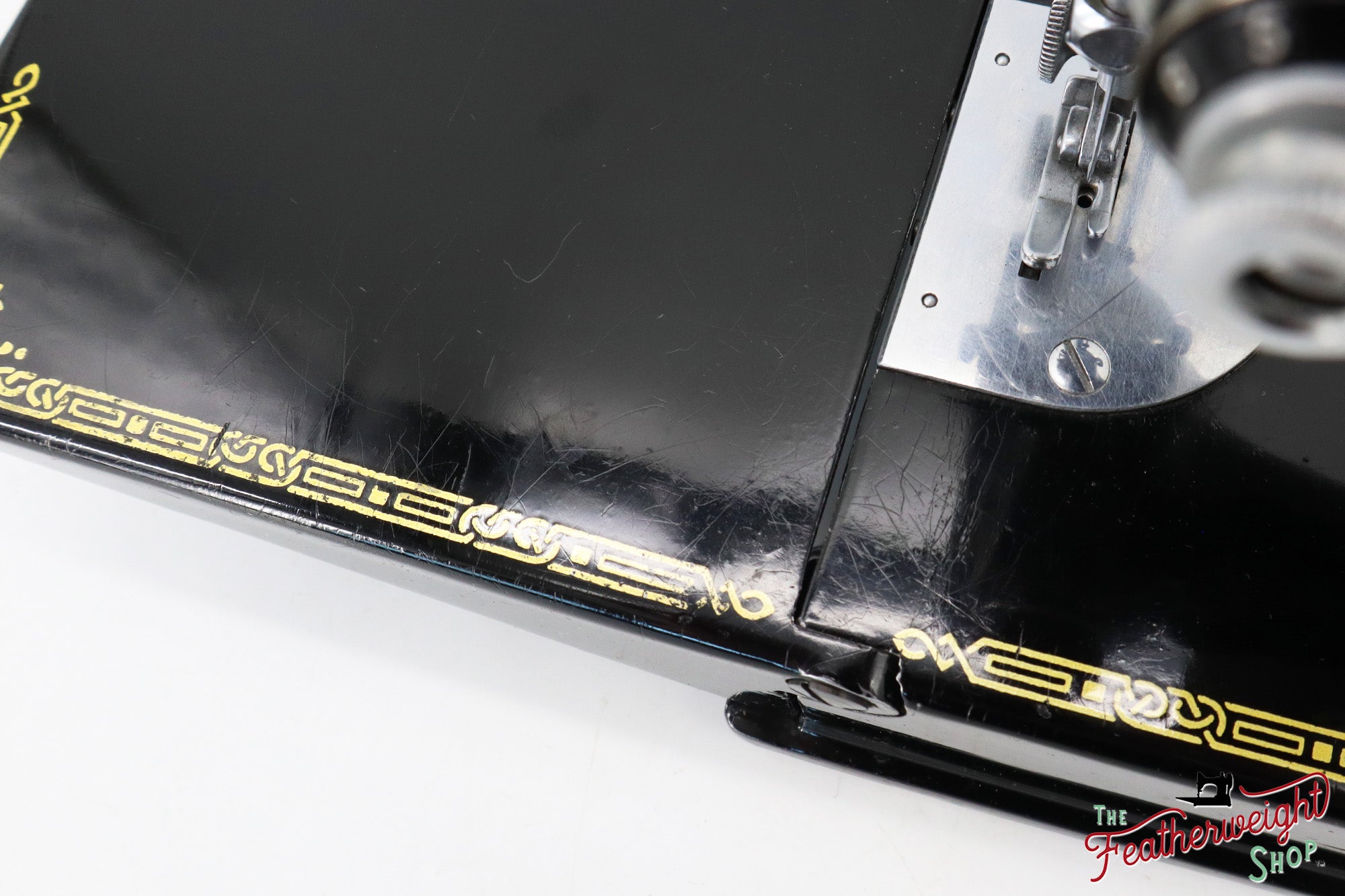 Singer Featherweight 221K, EG348***, RARE Great Britain Decal