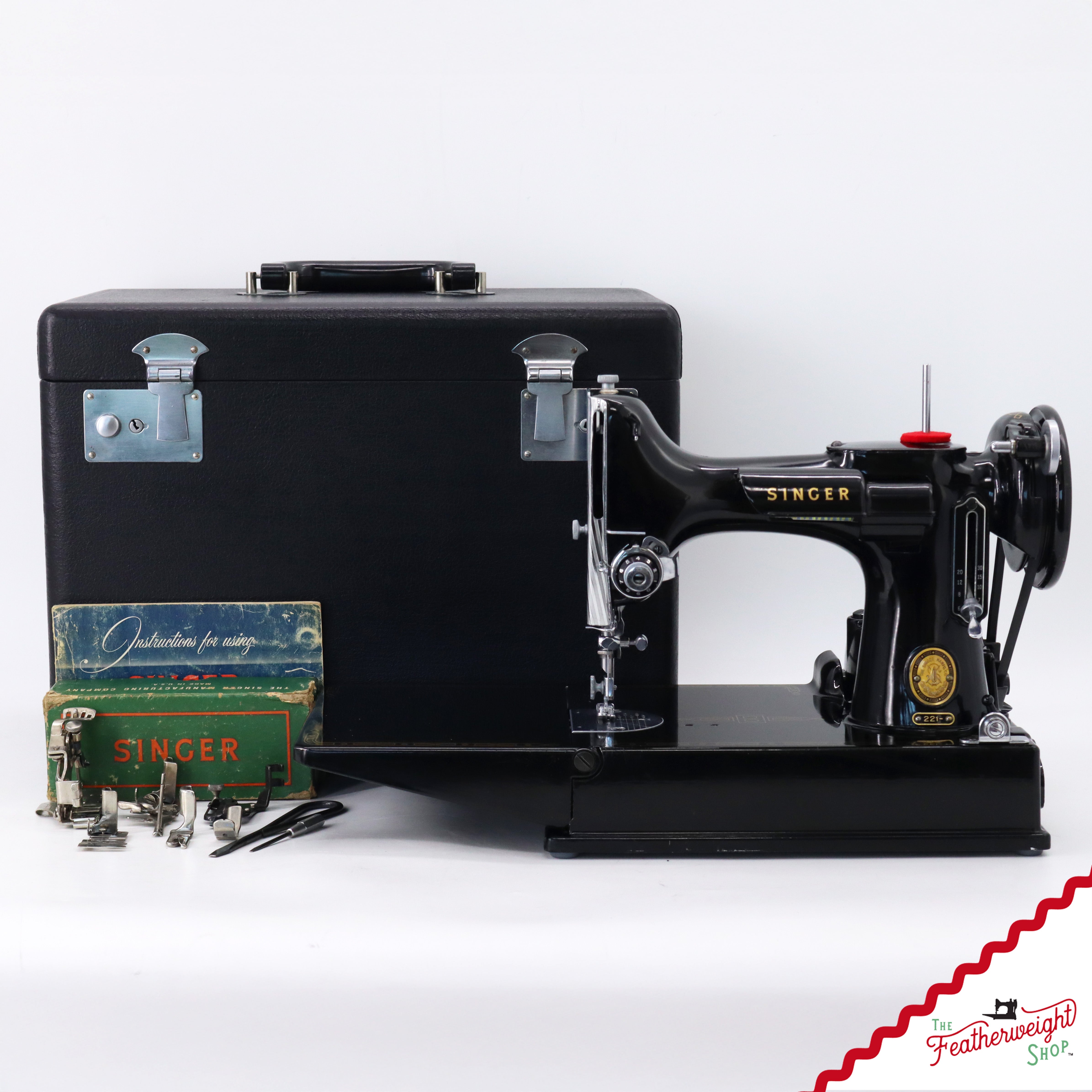 Singer Featherweight 221 Sewing Machine, AM182*** - 1955