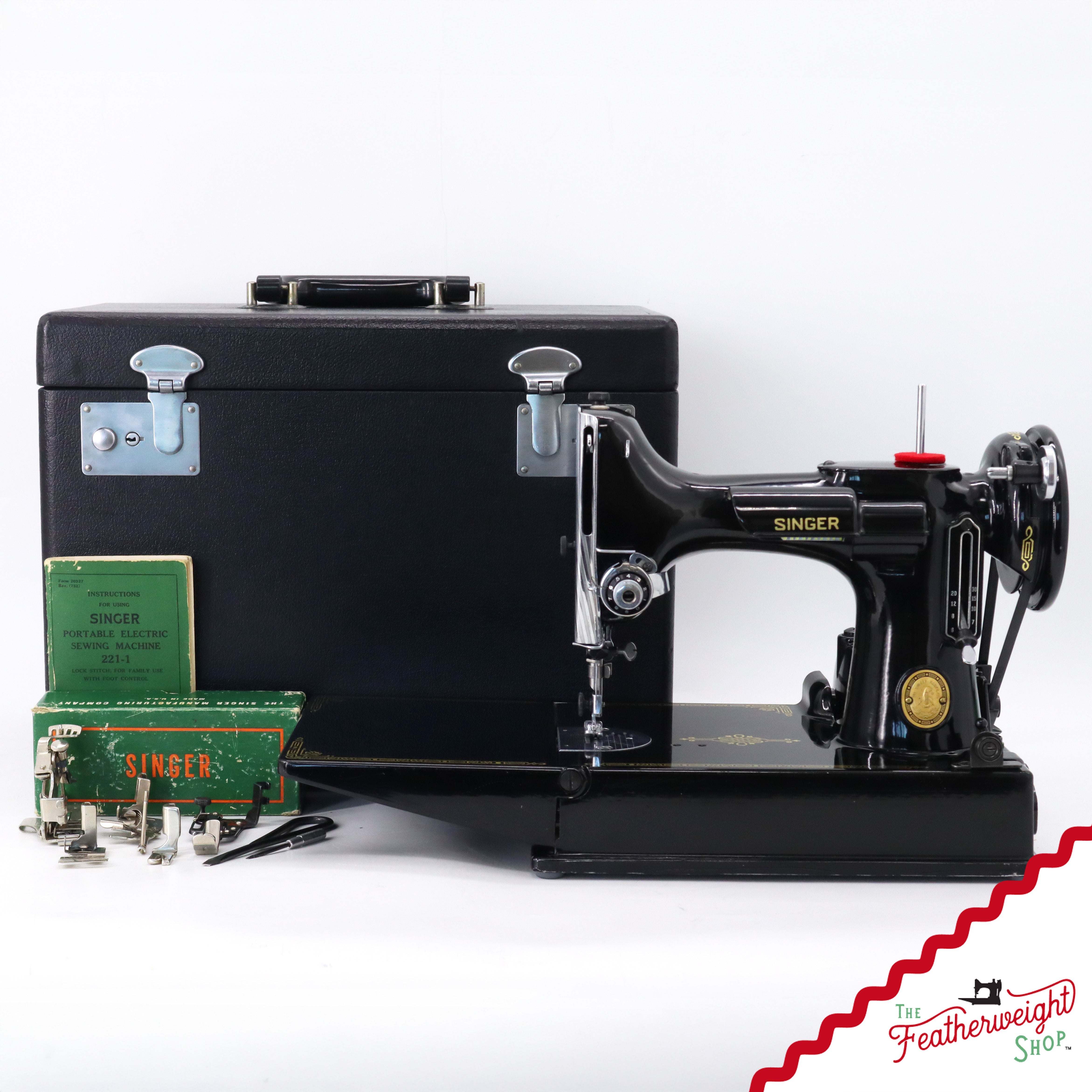 Singer Featherweight 221 Sewing Machine, AL164*** - 1952