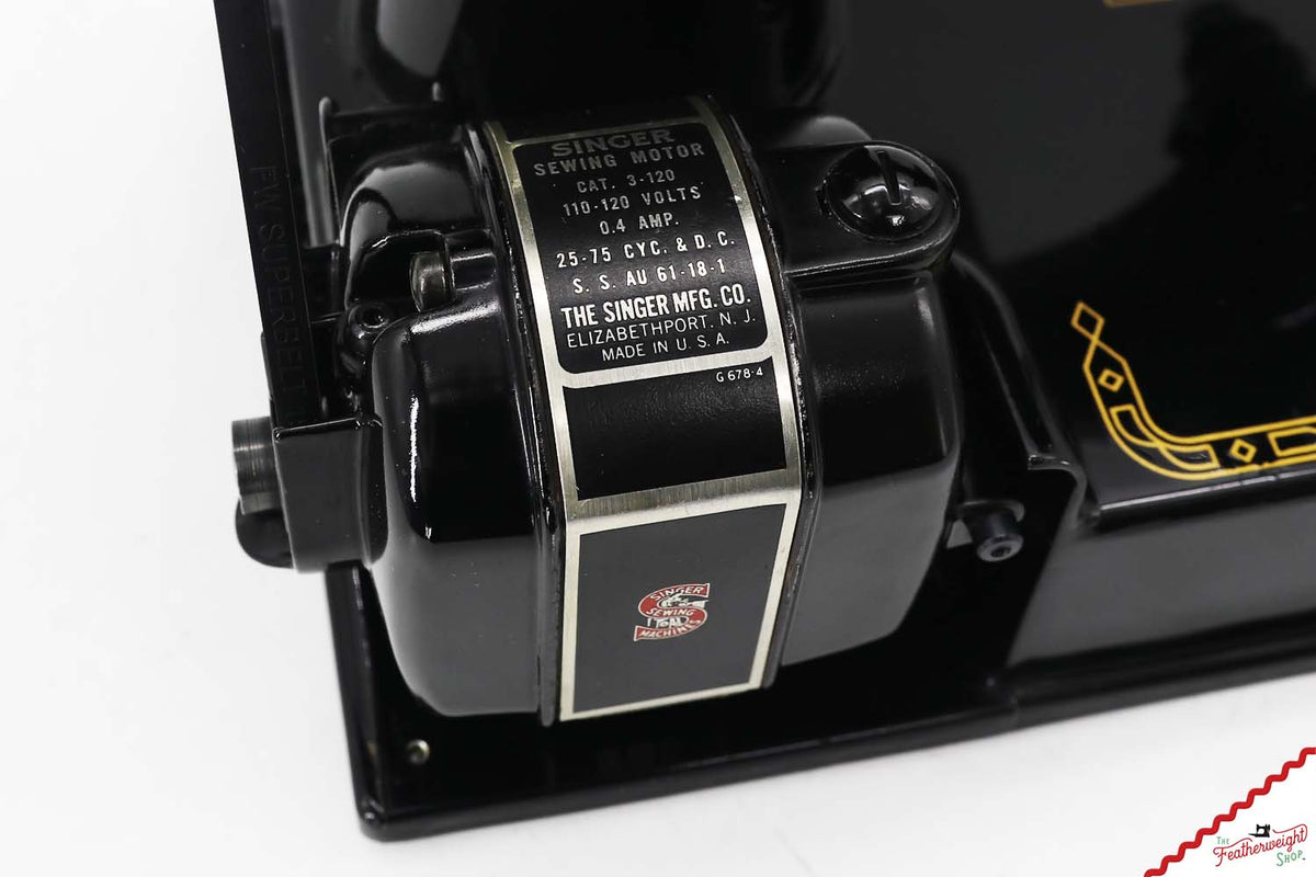 Singer Featherweight 221 Sewing Machine, AM166*** - 1955