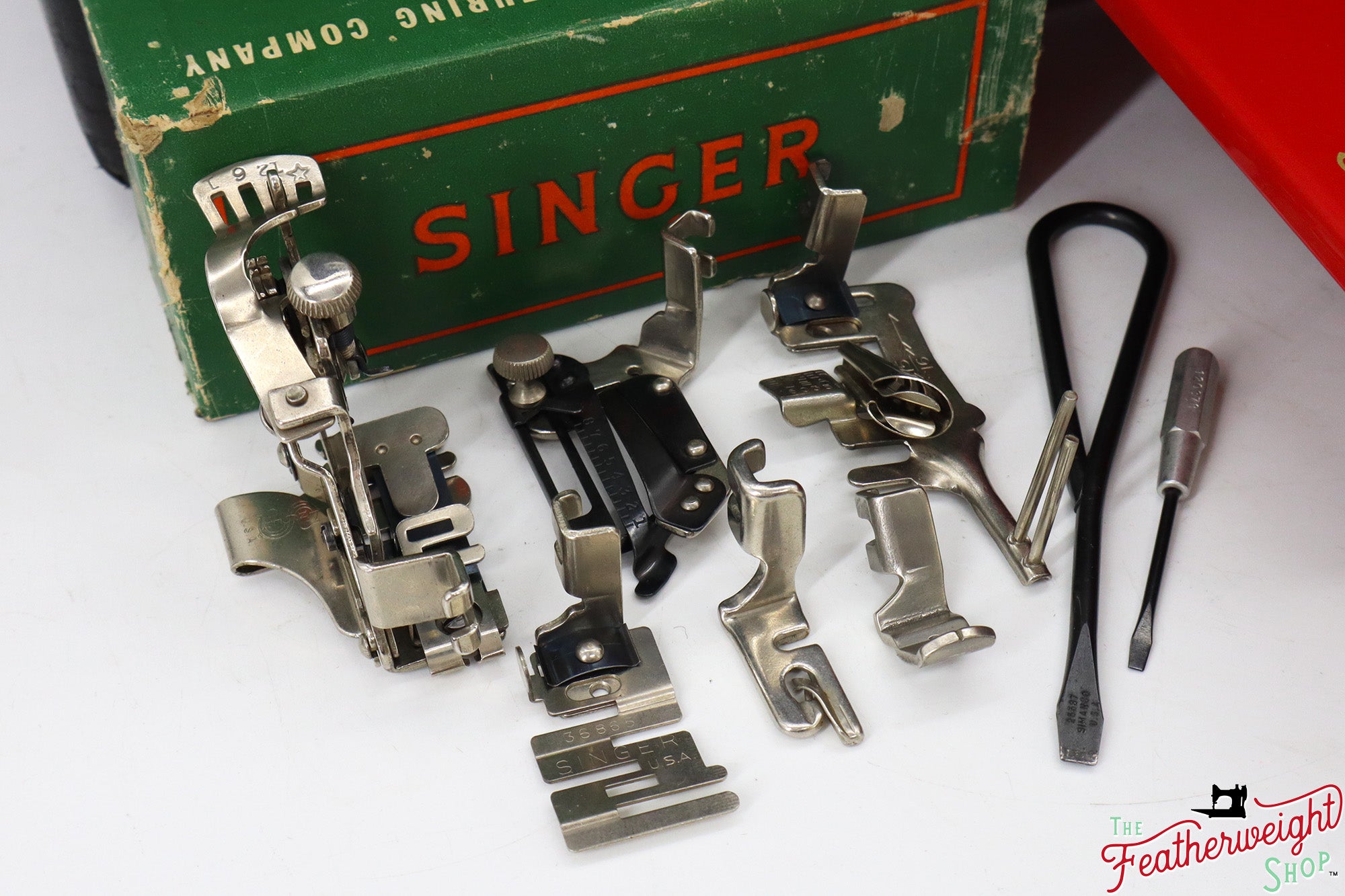 Singer Featherweight 221K, Centennial - EG3030** - Fully Restored in Liberty Red