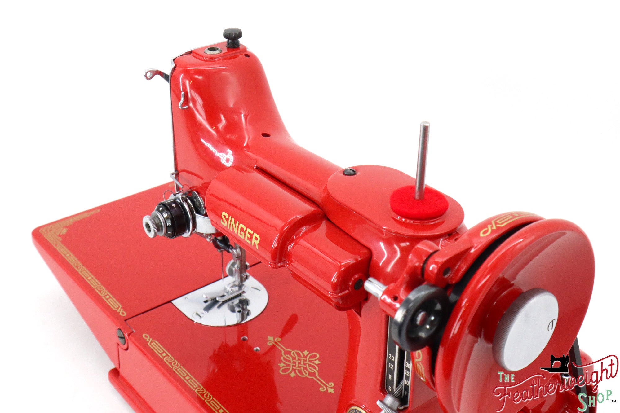 Singer Featherweight 221K, Centennial - EG3030** - Fully Restored in Liberty Red