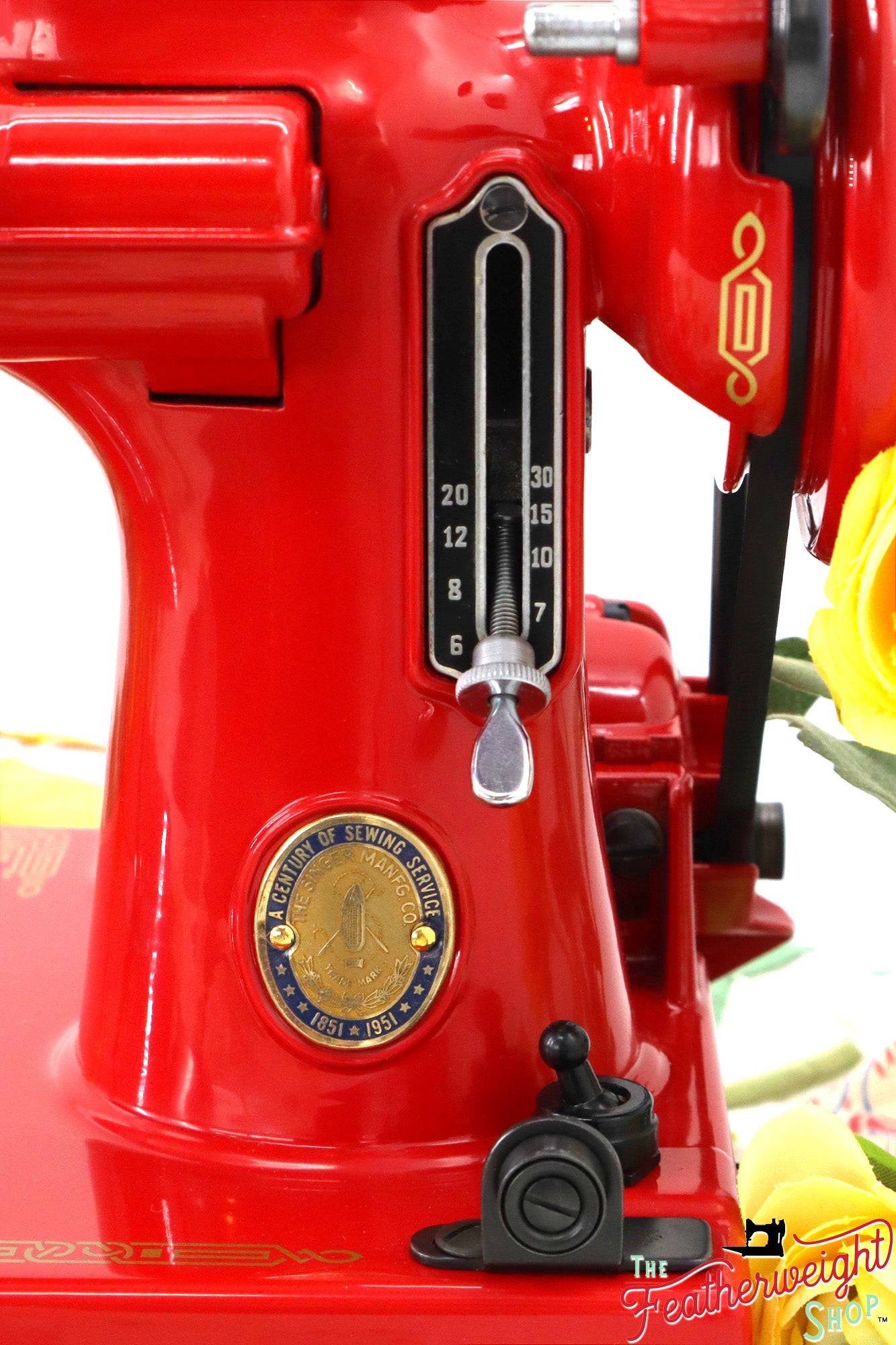 Singer Featherweight 221K, Centennial - EG3030** - Fully Restored in Liberty Red