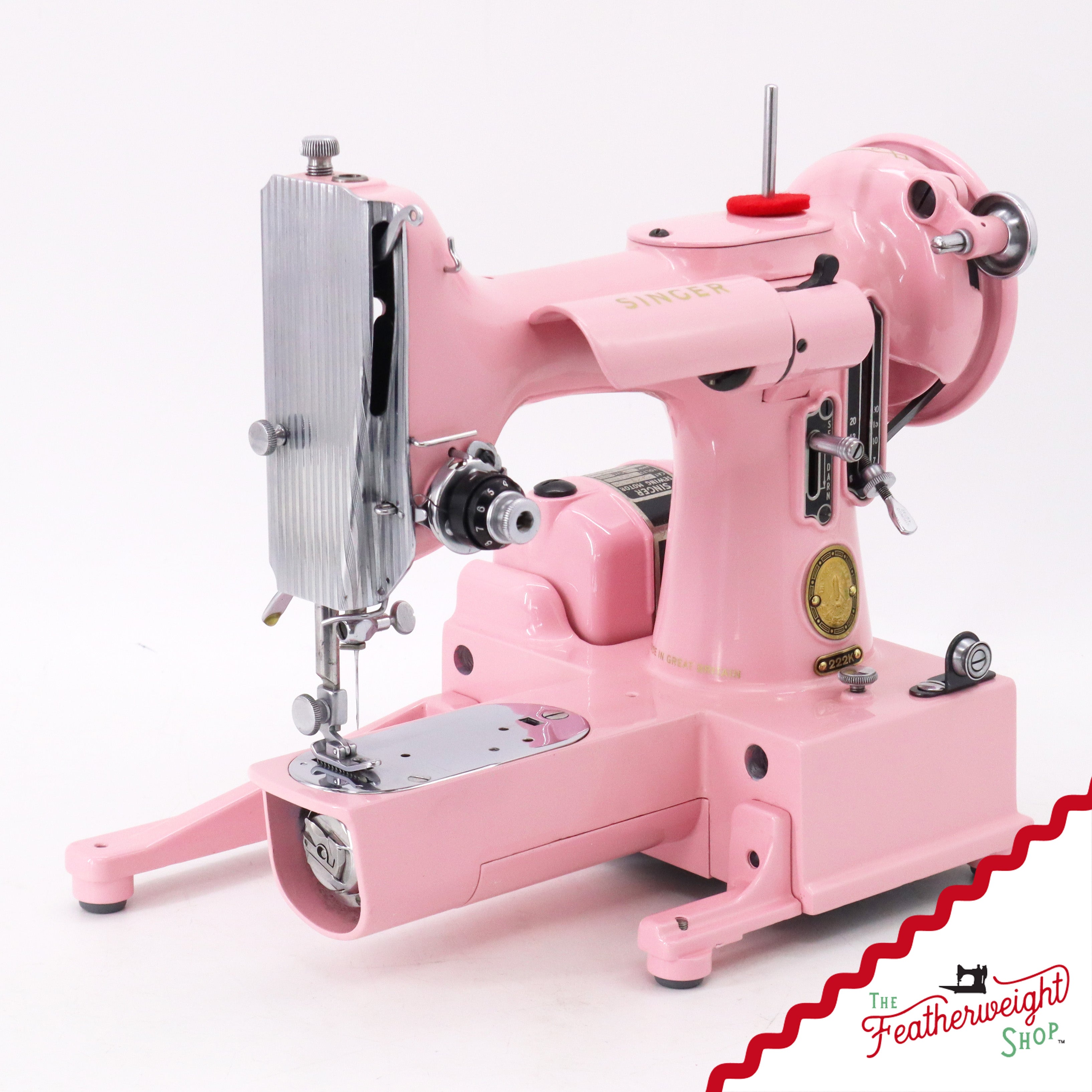 Singer Featherweight 222K - EK63642* - Fully Restored in Pink Frosting