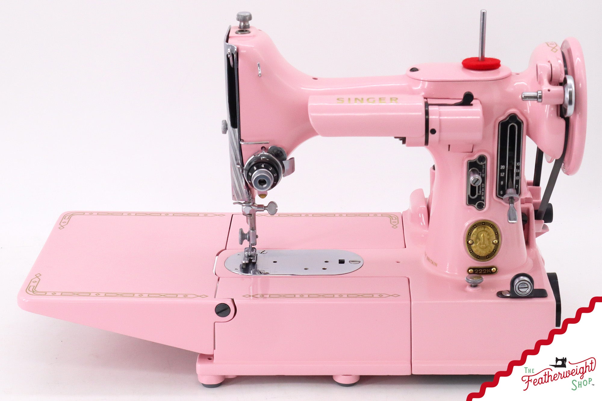 Singer Featherweight 222K - EK63642* - Fully Restored in Pink Frosting