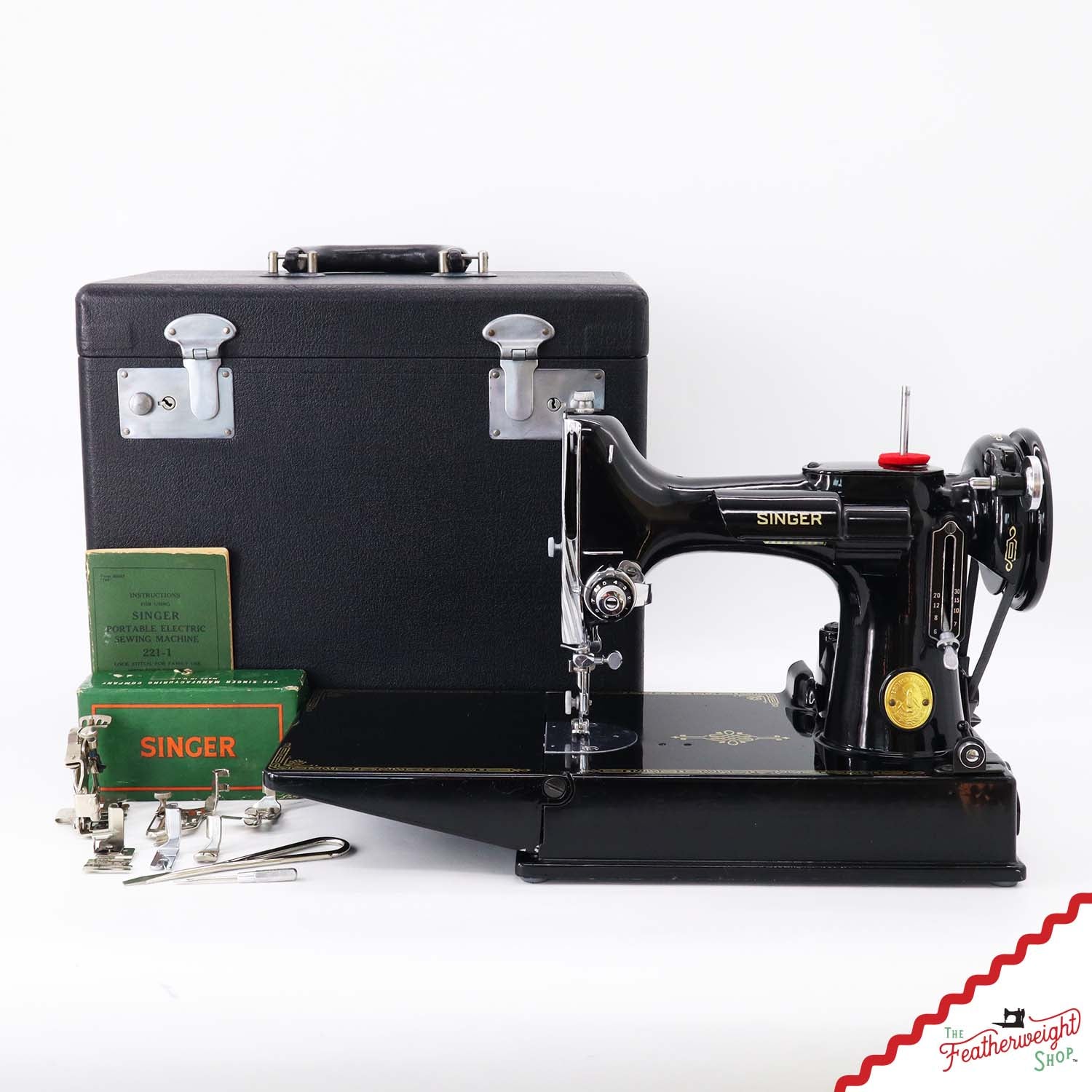Singer Featherweight 221 Sewing Machine, AH993*** - 1948