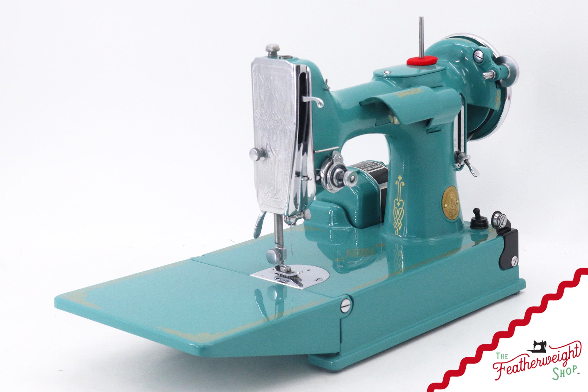 Singer Featherweight 221, AE061*** - Fully Restored in Lagoon