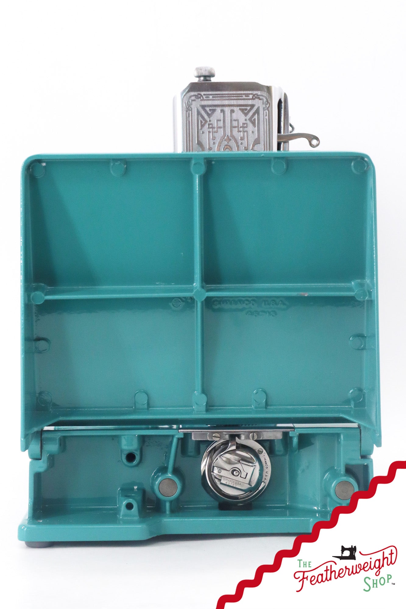 Singer Featherweight 221, AE061*** - Fully Restored in Lagoon