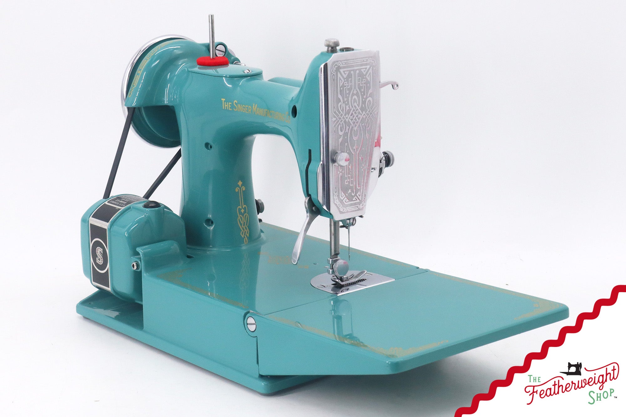 Singer Featherweight 221, AE061*** - Fully Restored in Lagoon