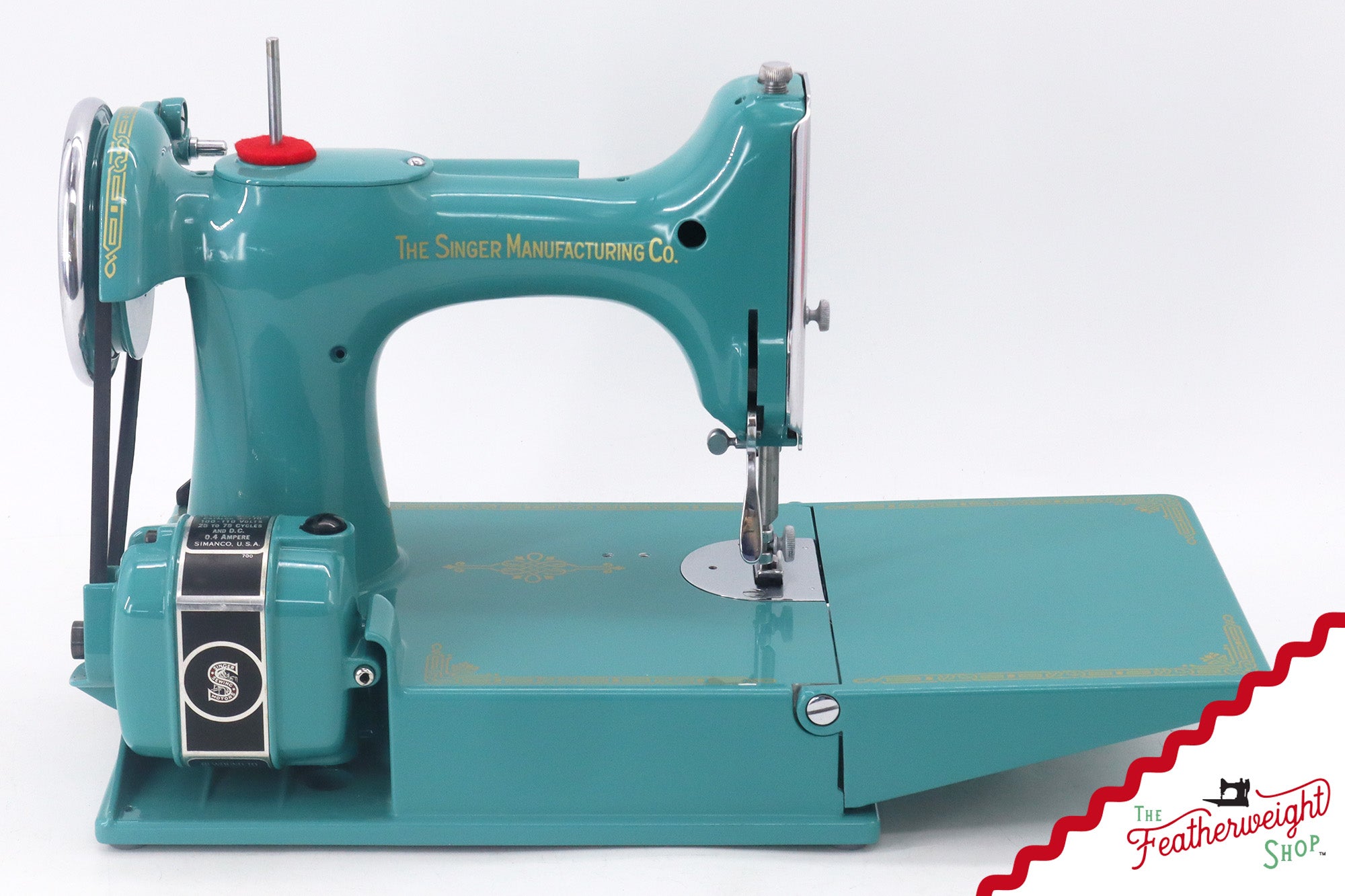 Singer Featherweight 221, AE061*** - Fully Restored in Lagoon