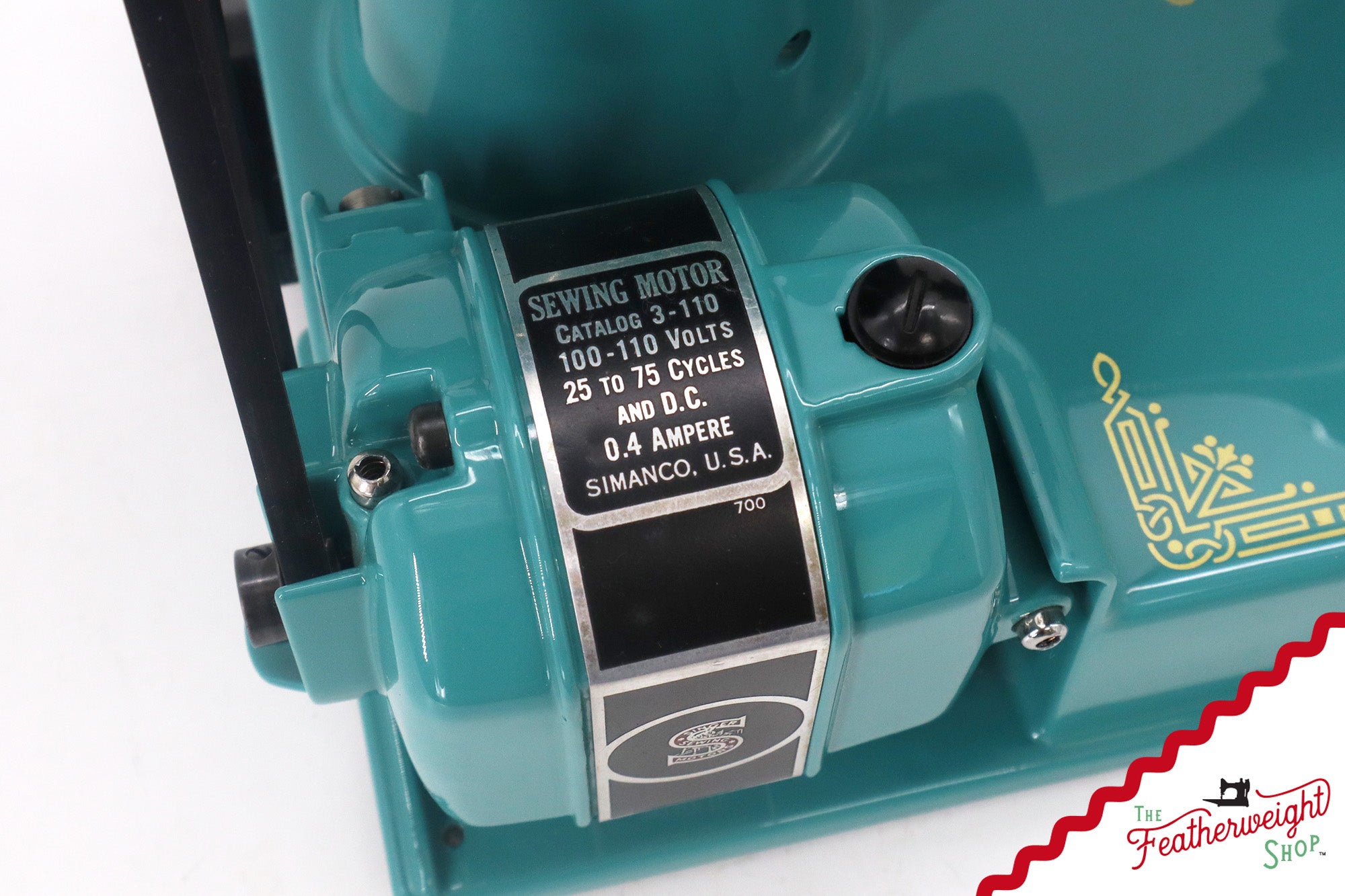 Singer Featherweight 221, AE061*** - Fully Restored in Lagoon