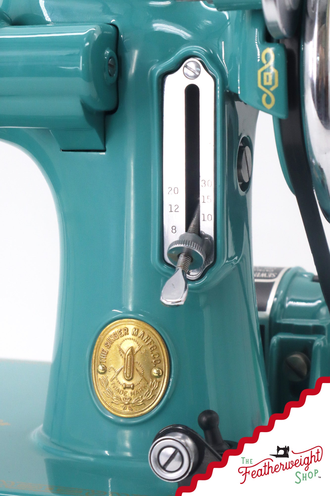 Singer Featherweight 221, AE061*** - Fully Restored in Lagoon