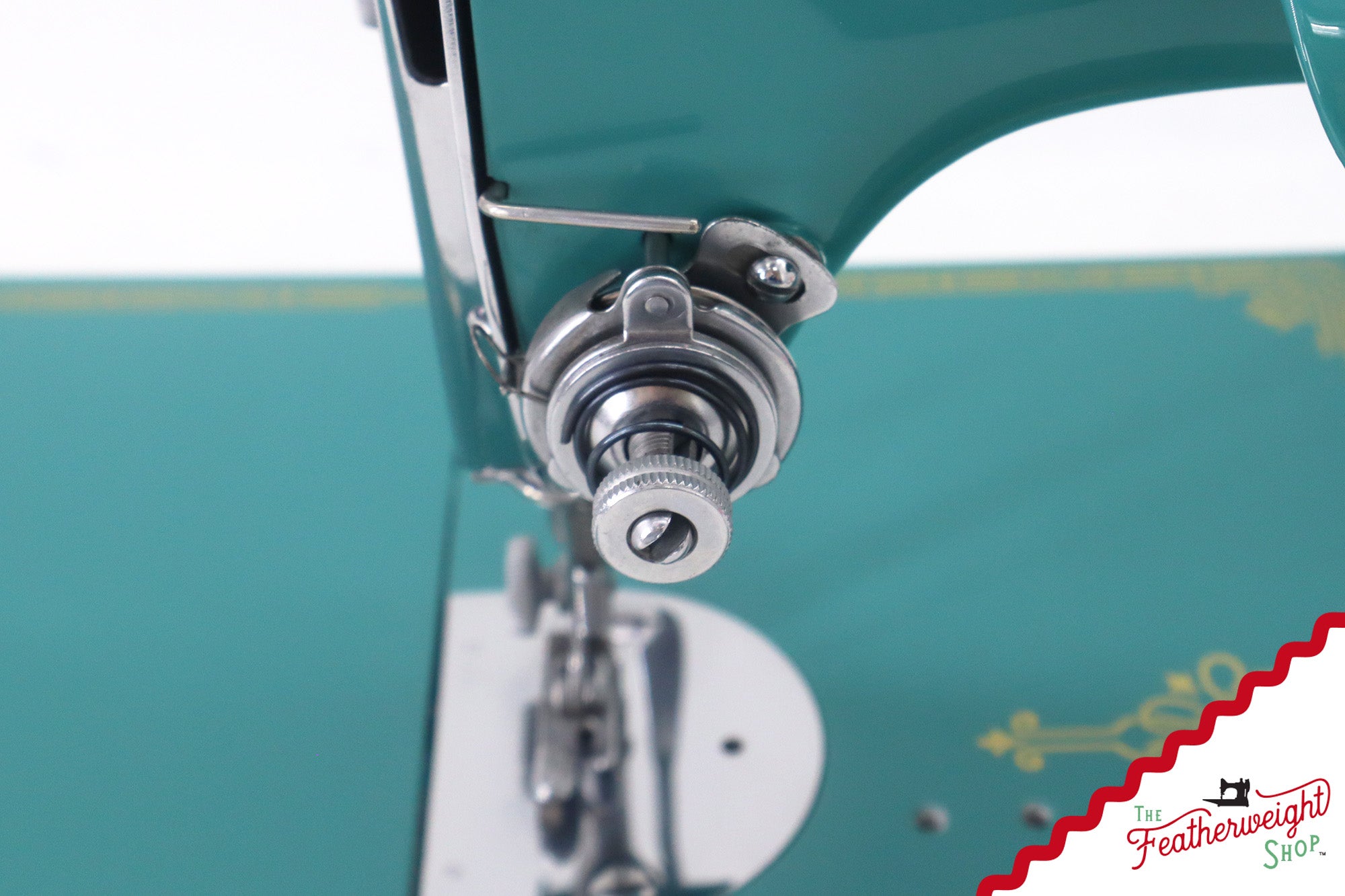 Singer Featherweight 221, AE061*** - Fully Restored in Lagoon