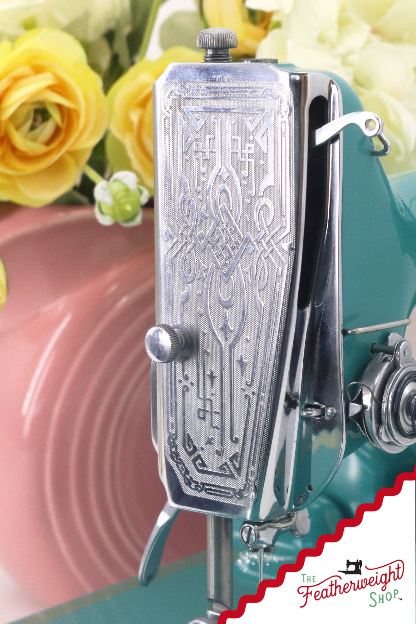 Singer Featherweight 221, AE061*** - Fully Restored in Lagoon