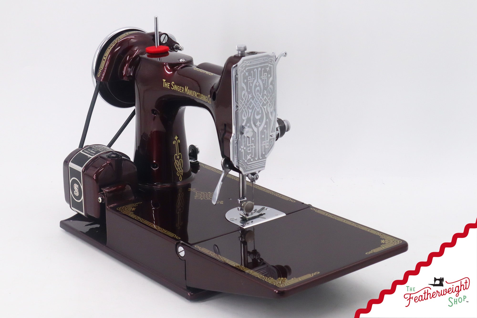 Singer Featherweight Top Decal 221 Fully Restored in Brandywine, AF383924 - SCARCE